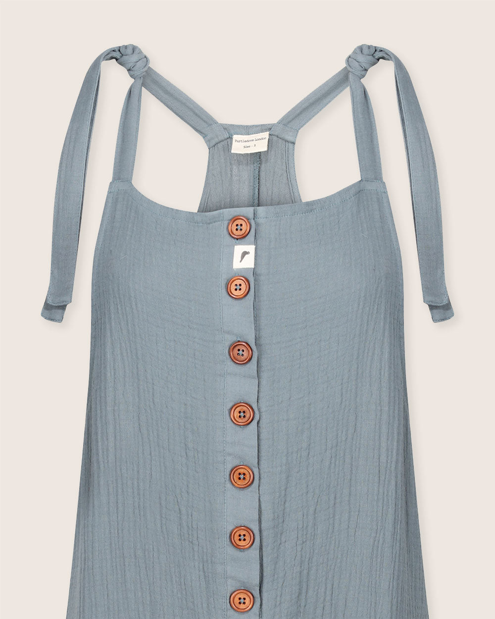 organic cotton Erin Sea Blue Dungarees - image 4