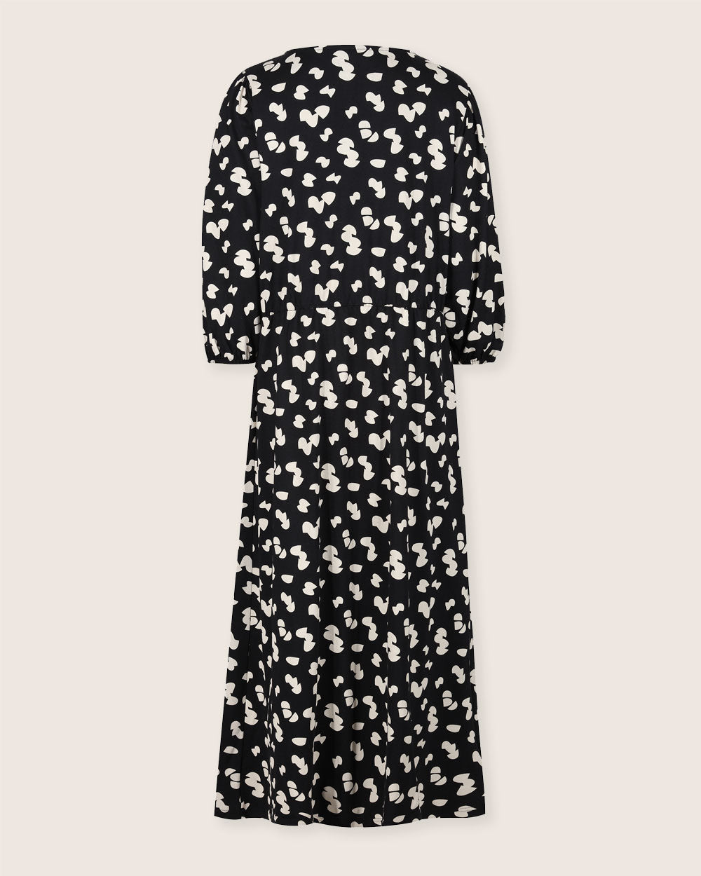organic cotton Jasmine Black Popcorn Print Maxi Dress - image 6