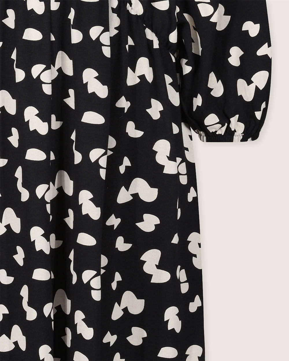 organic cotton Jasmine Black Popcorn Print Maxi Dress - image 5
