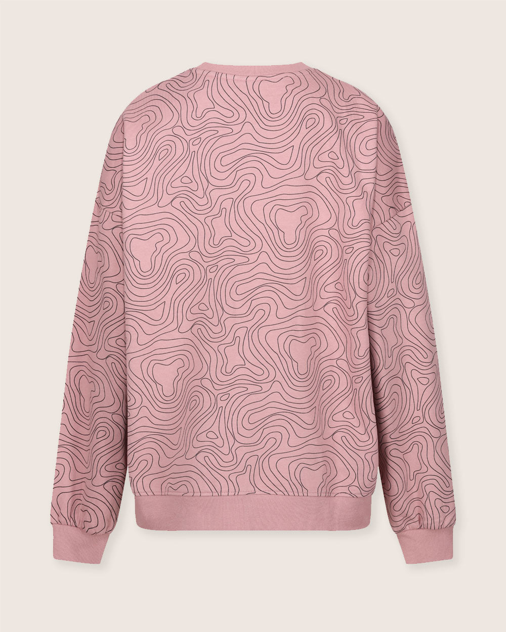 organic cotton Harper Pink Contour Print Sweatshirt - image 4