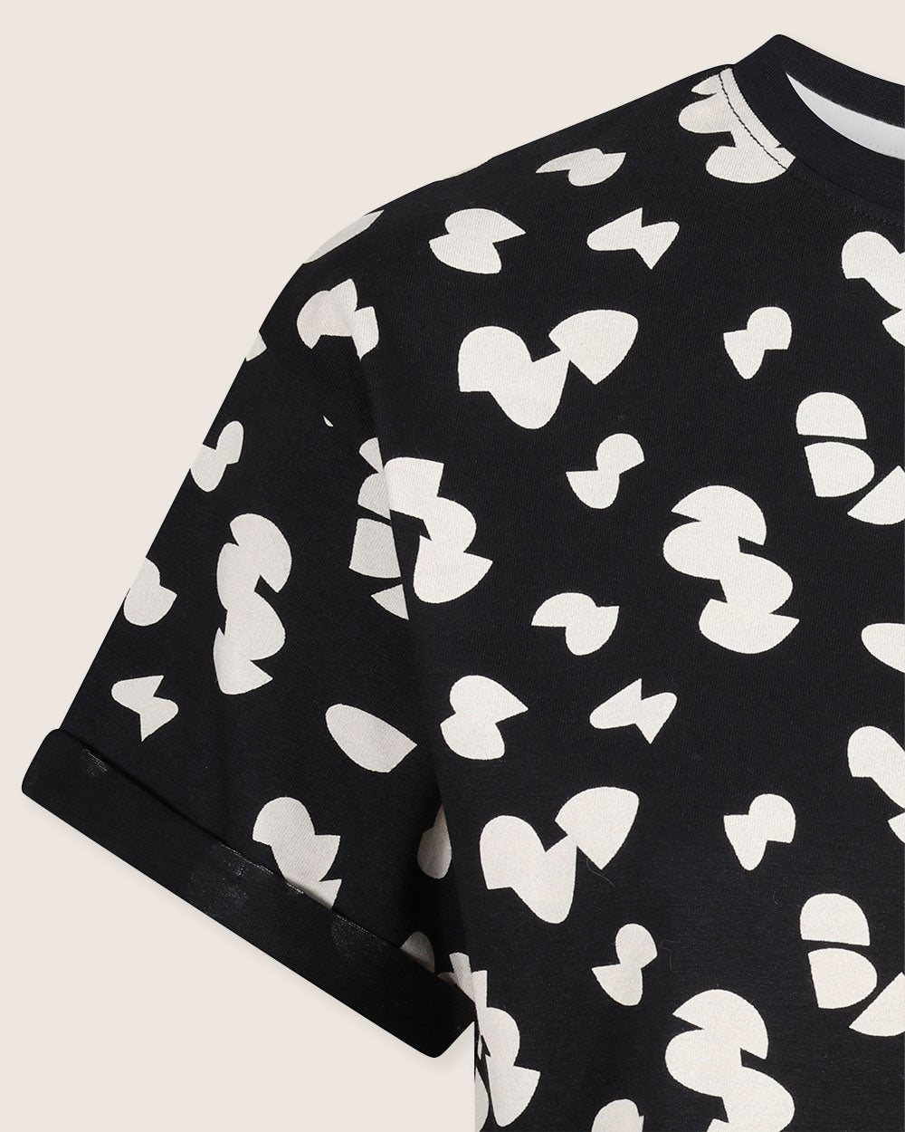 organic cotton Sam Black Popcorn Print T-Shirt - image 3