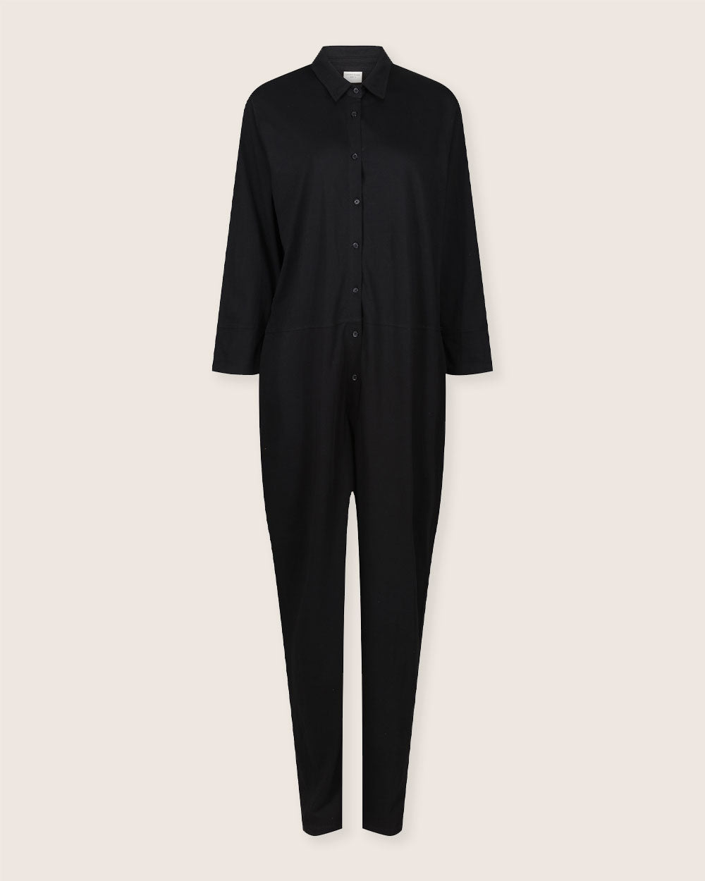 Shana Black Collared Jumpsuit- image 3