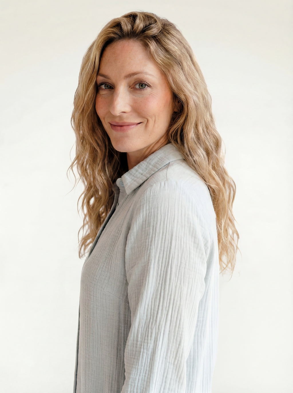 Shana Sky Blue Collared Jumpsuit