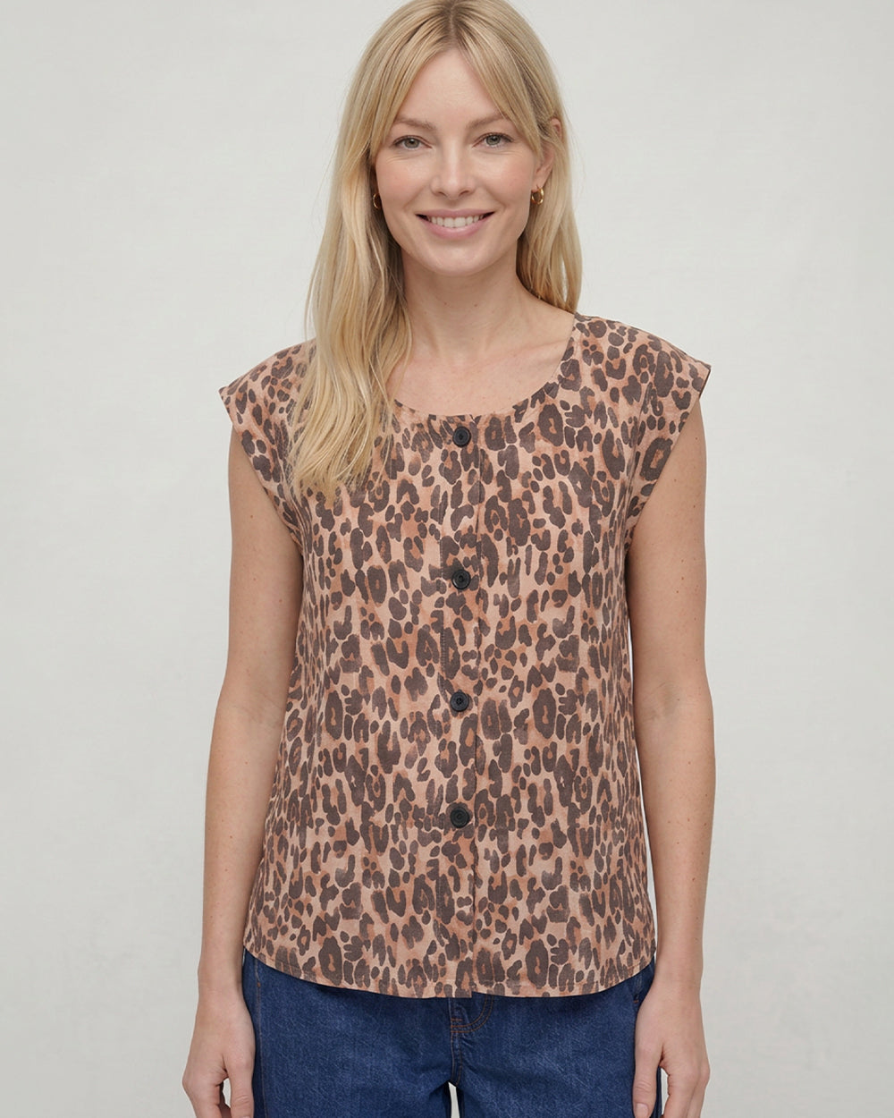 PREORDER Pip Neutral Leopard Top