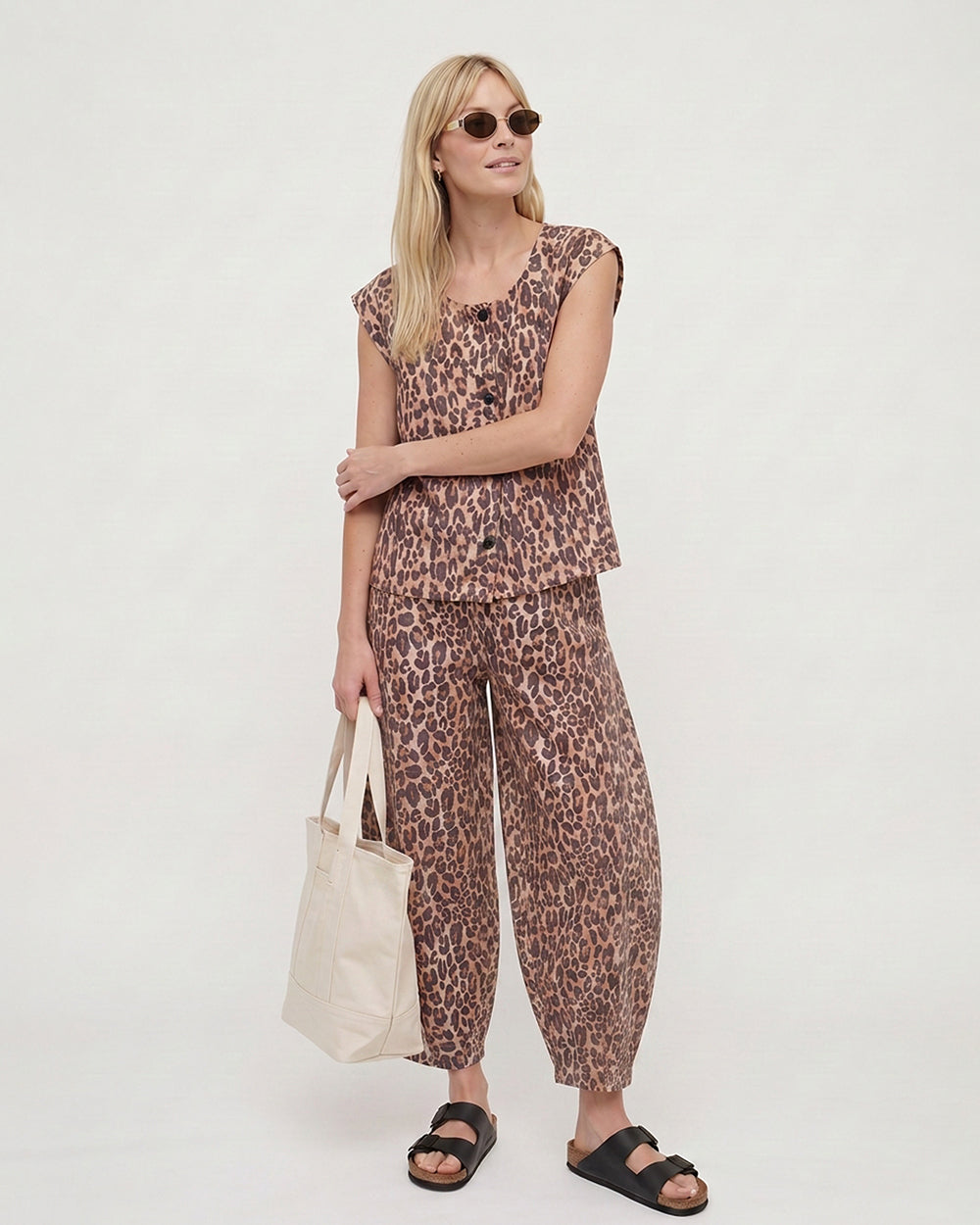 PREORDER Pip Neutral Leopard Top