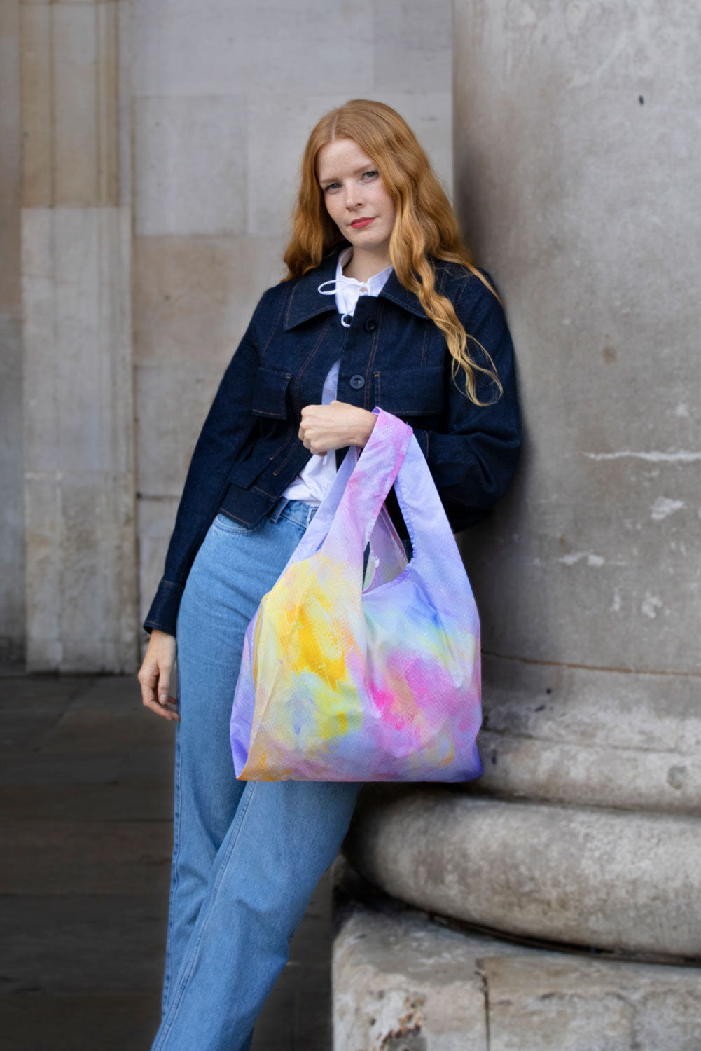 Medium Pastel Brush Reusable Bag