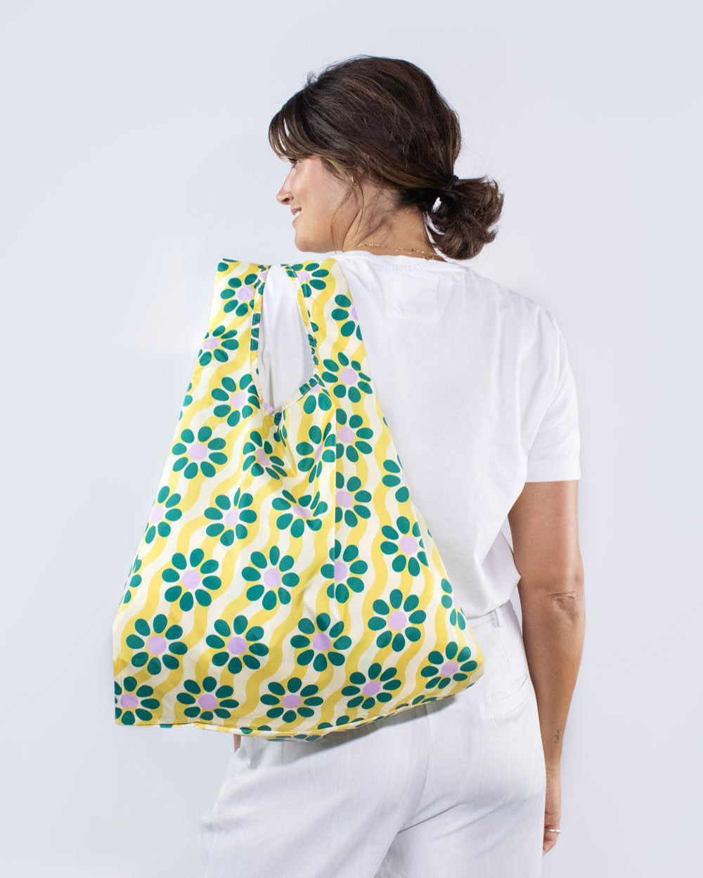 Medium Wavy Daisy Reusable Bag