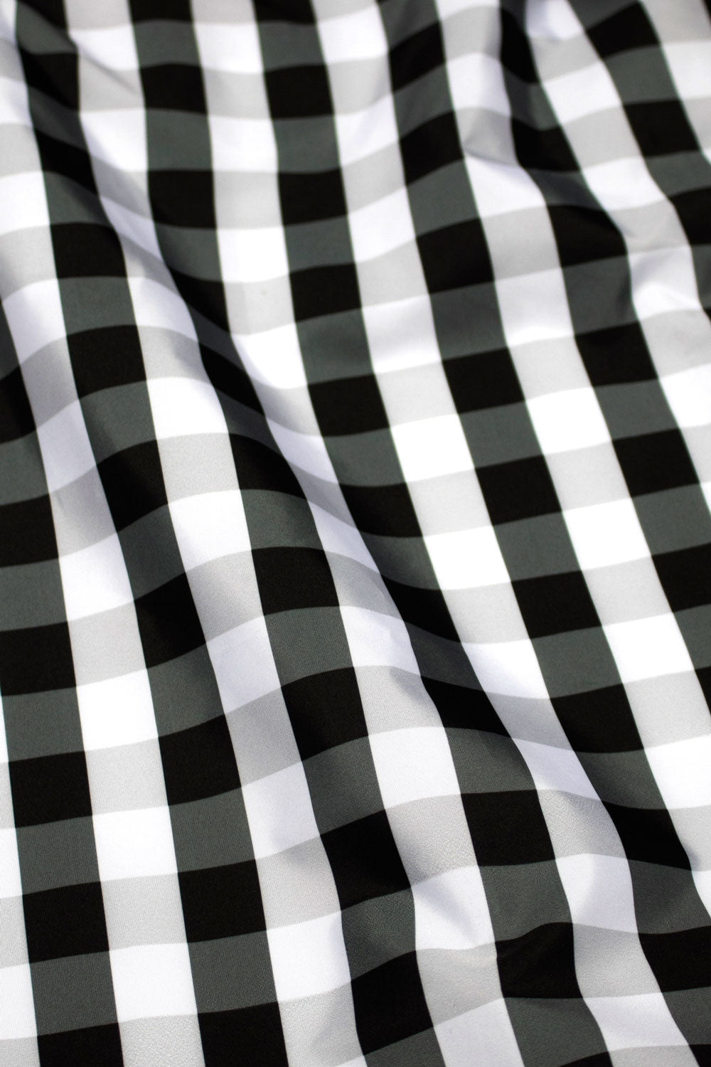Medium Gingham Black & White Reusable Bag