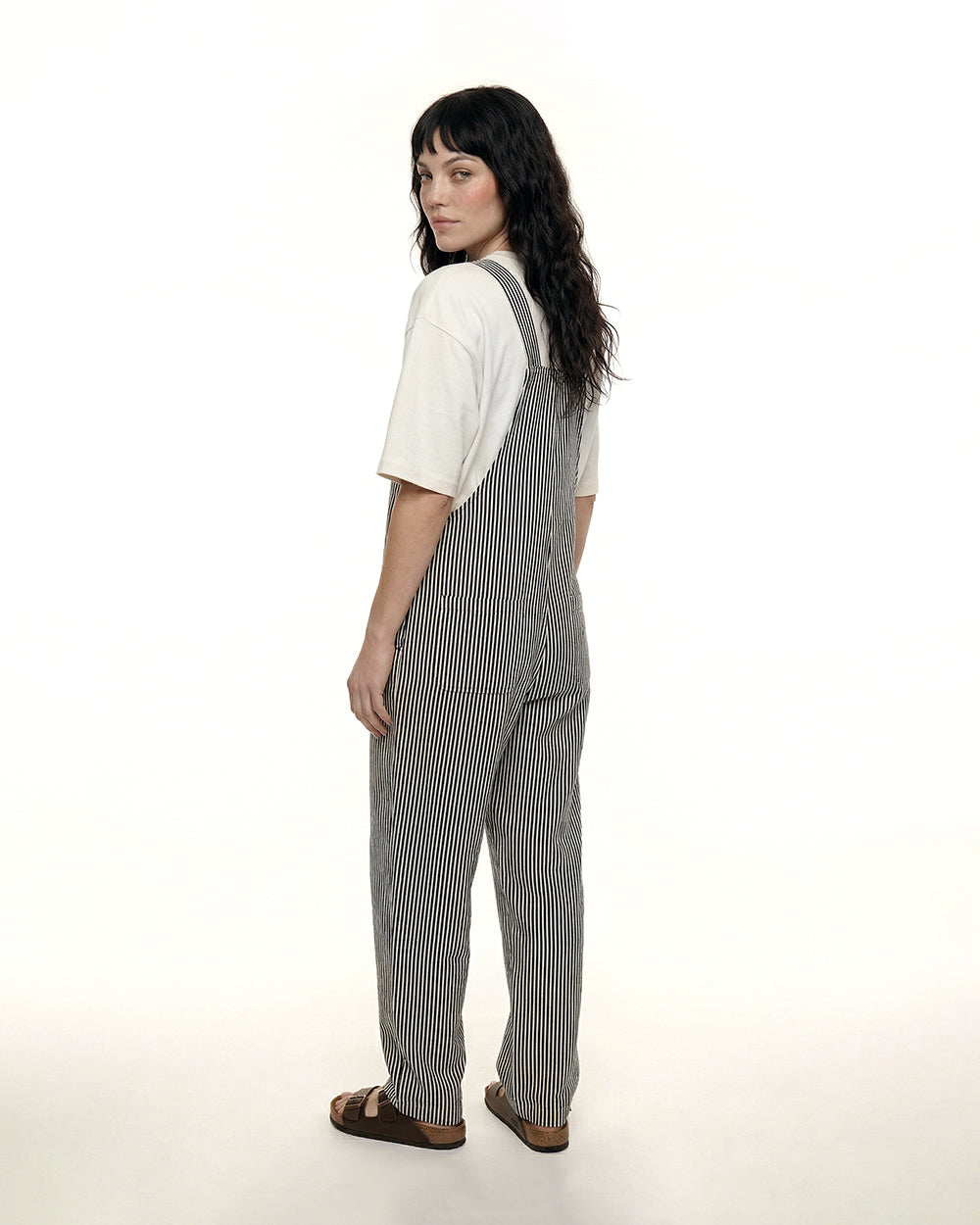 Erin Multicolour Humbug Stripe Print Dungarees
