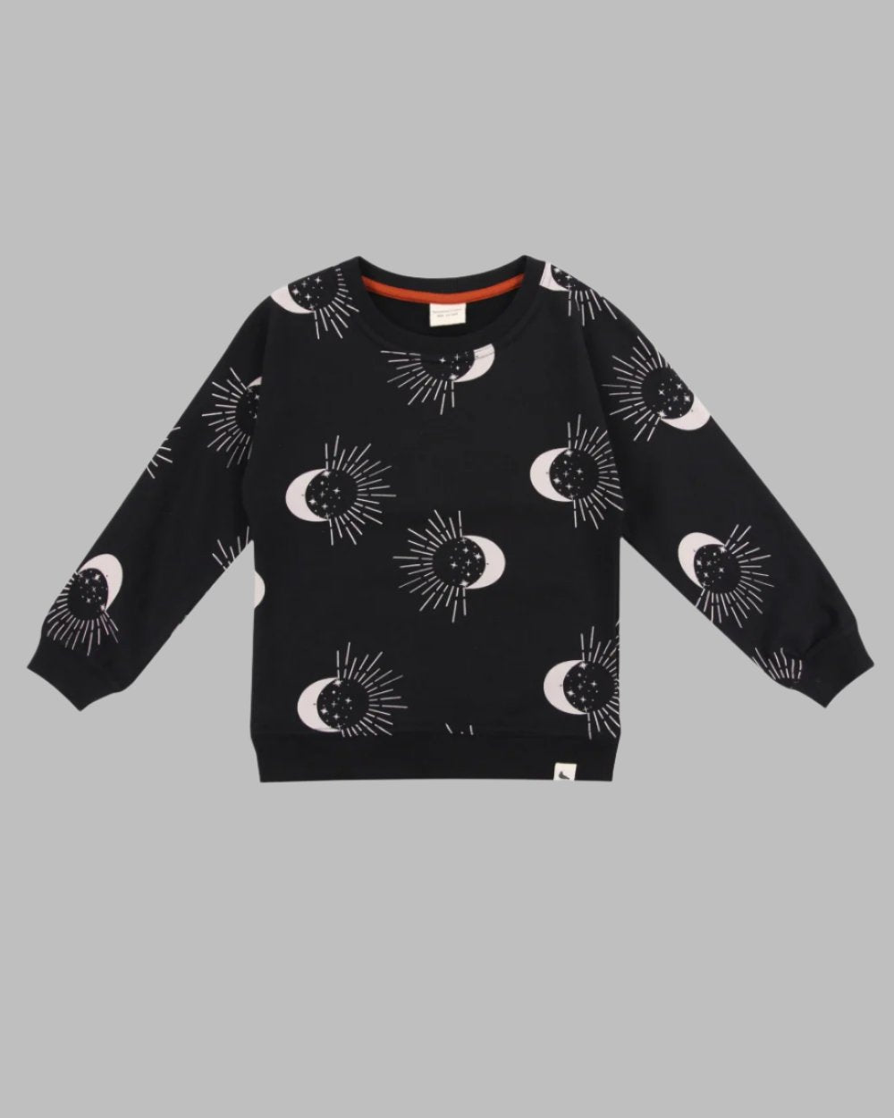 Black Astrology Print Sweatshirt - image 2