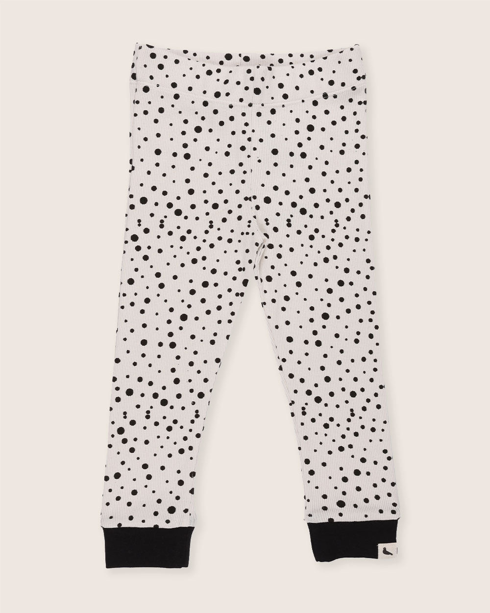 organic cotton Cream Abstract Spot Print Leggings - image 2