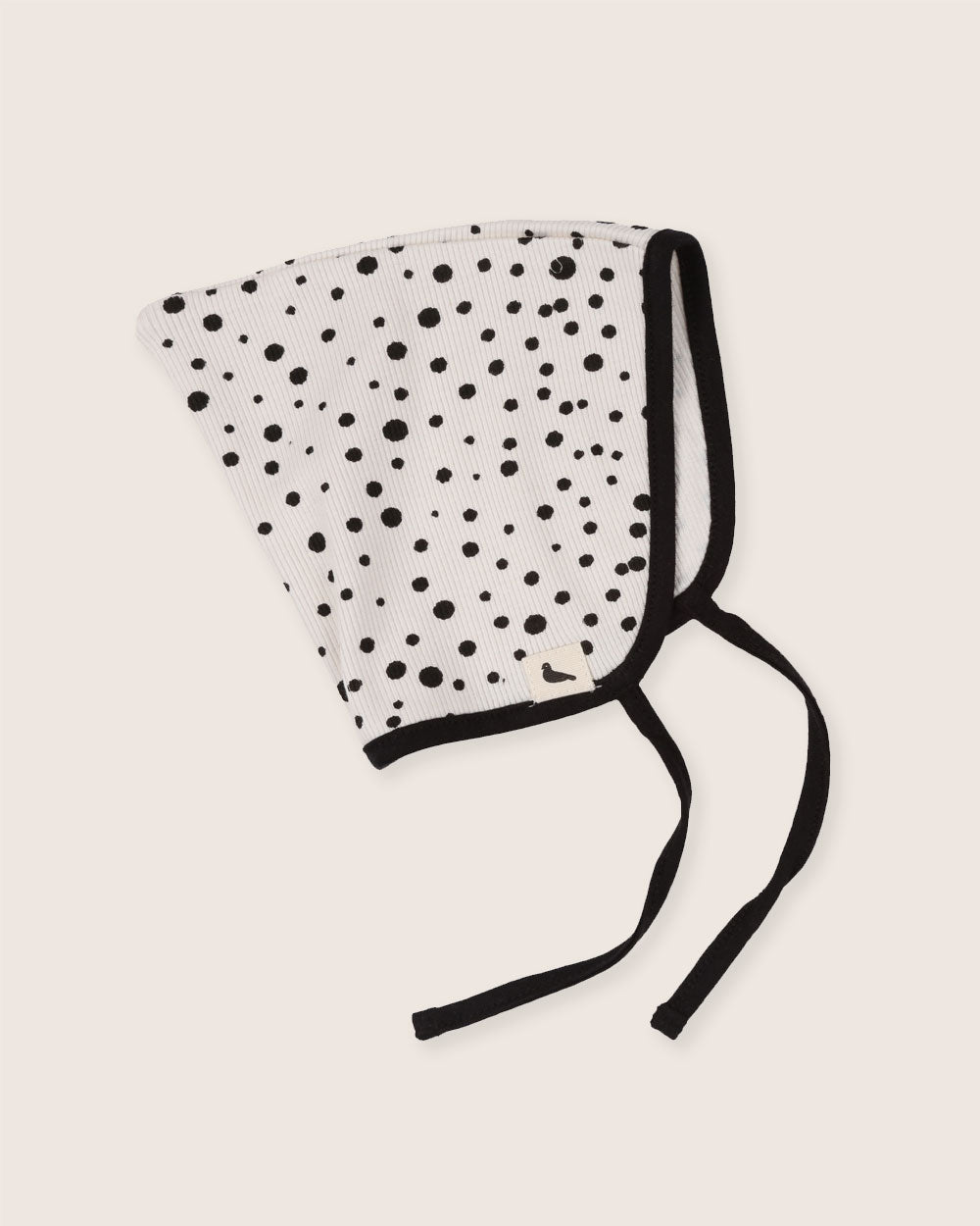 Cream Abstract Spot Print Bonnet - image 1