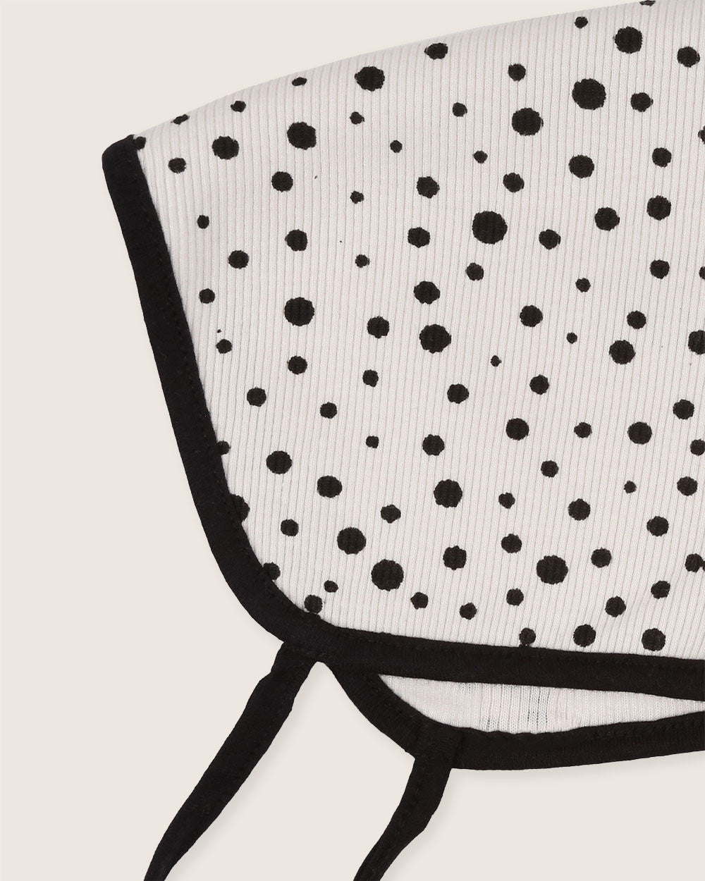 Cream Abstract Spot Print Bonnet - image 4