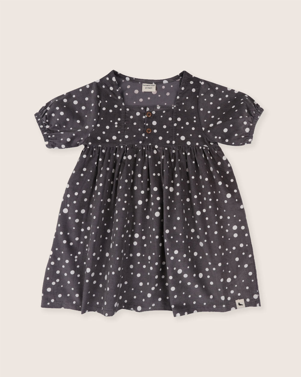 Grey Abstract Spot Print Dress - image 2