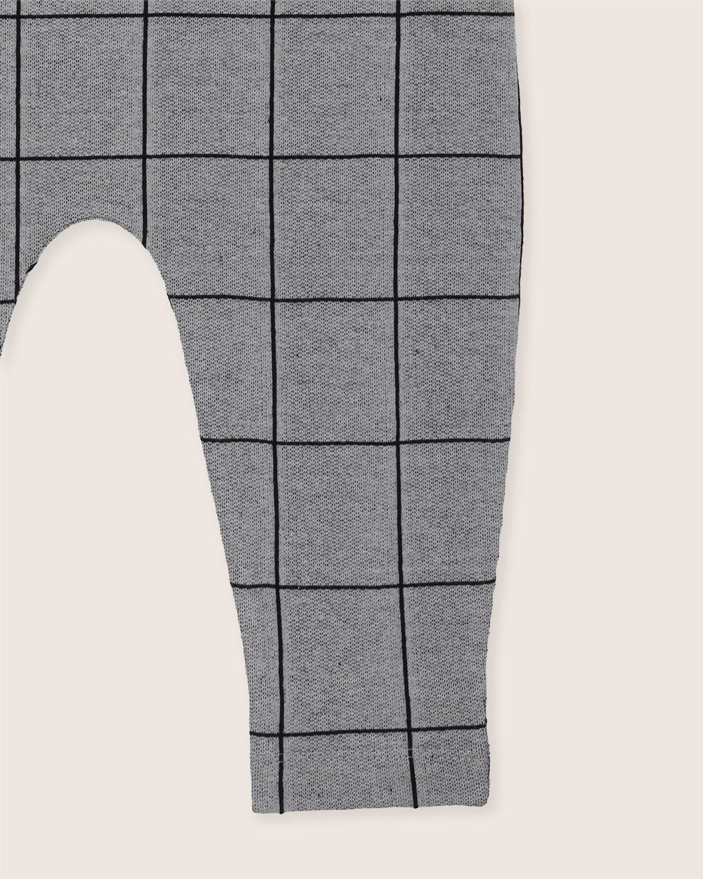 Grey Window Pane Check Print Dungarees - image 5