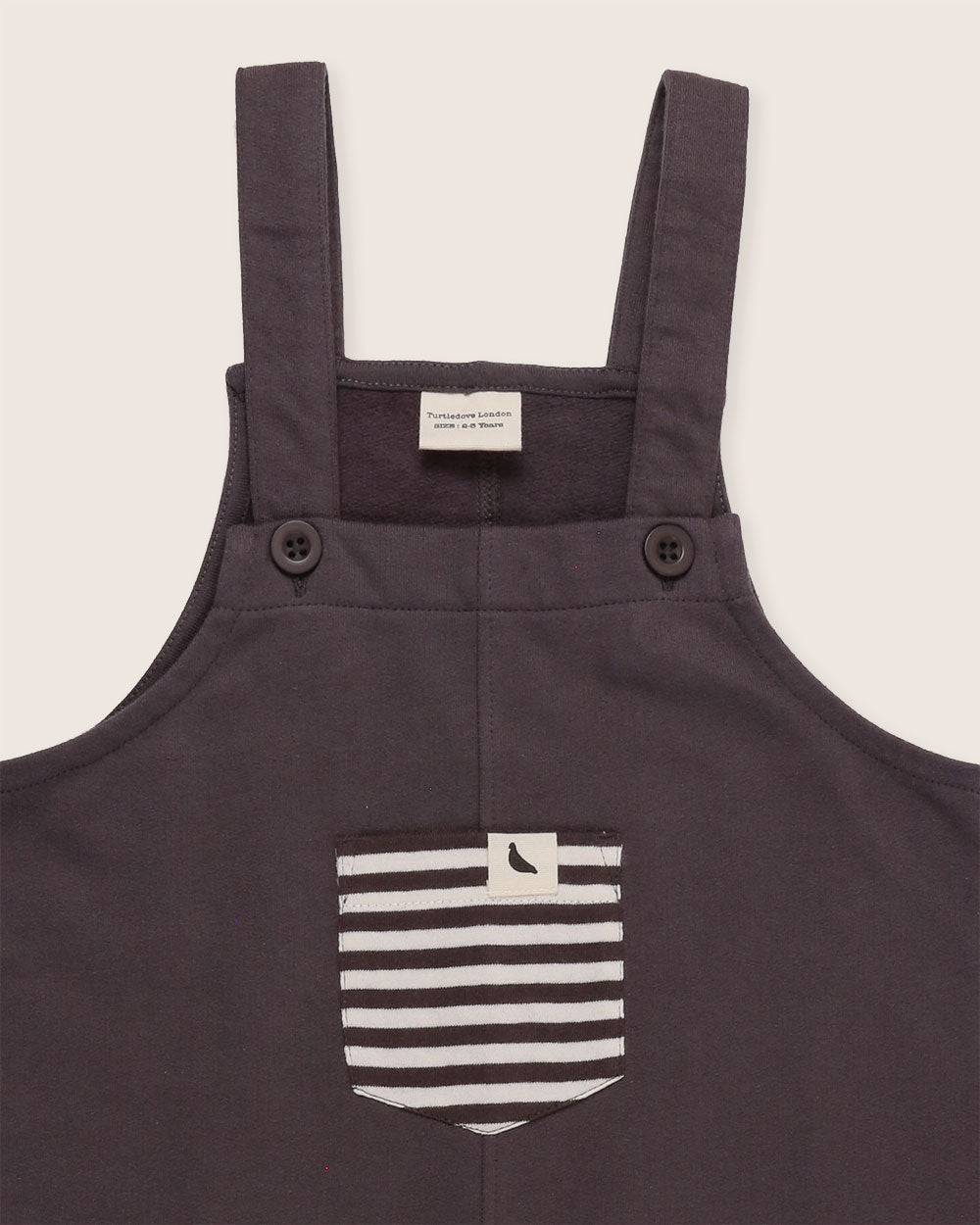organic cotton Charcoal Grey Dungarees - image 4