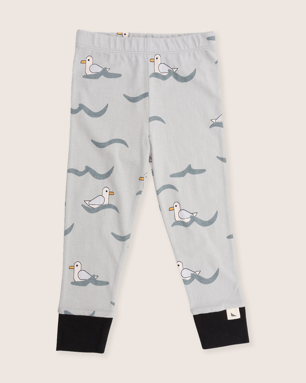 organic cotton Grey Seagull Print Leggings - image 2