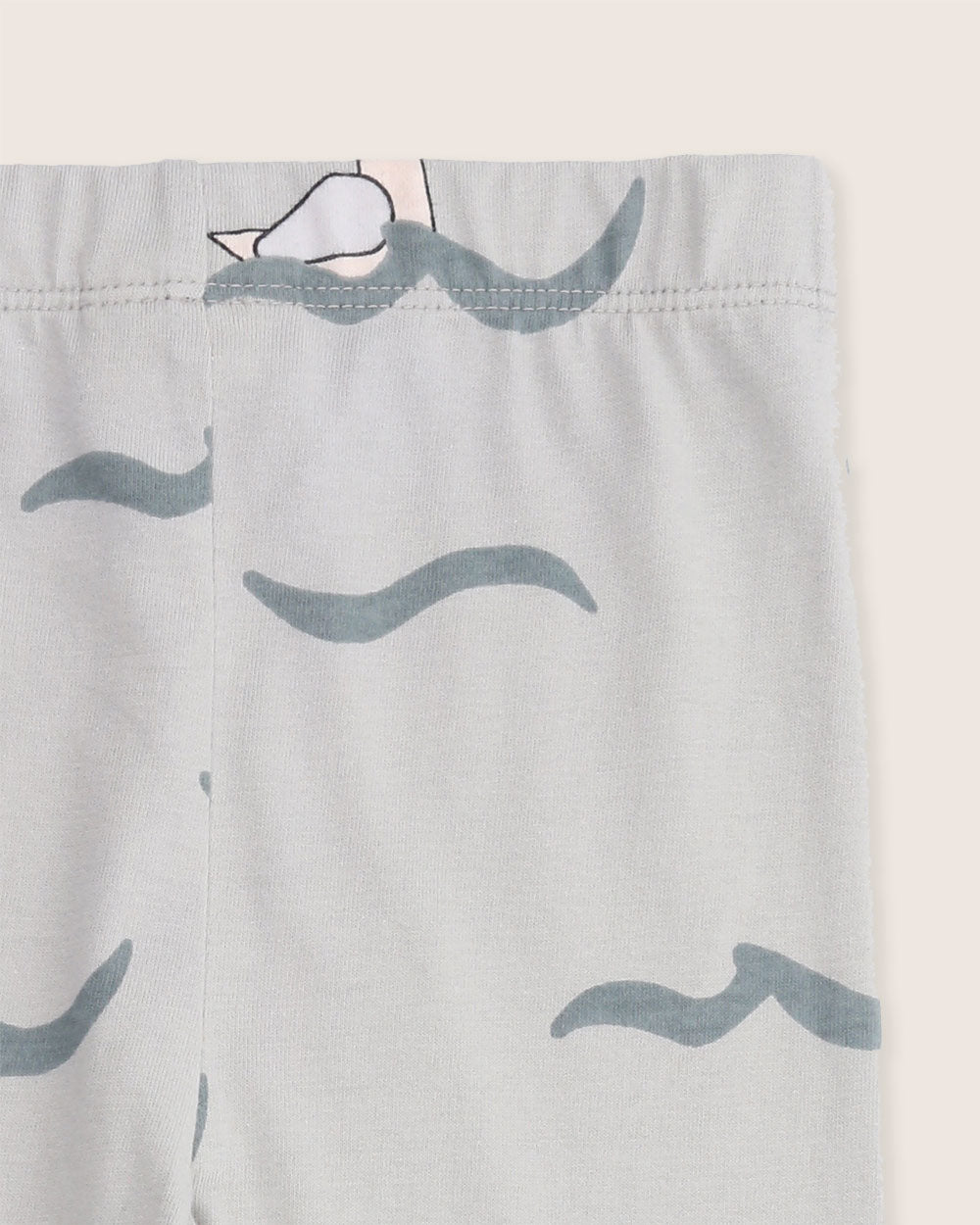 organic cotton Grey Seagull Print Leggings - image 4