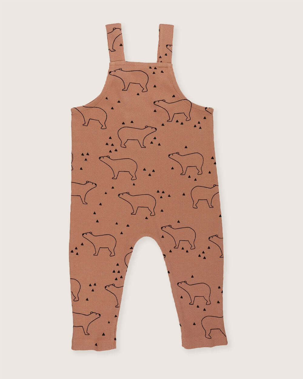 Orange Sketch Bear Print Dungarees - image 5