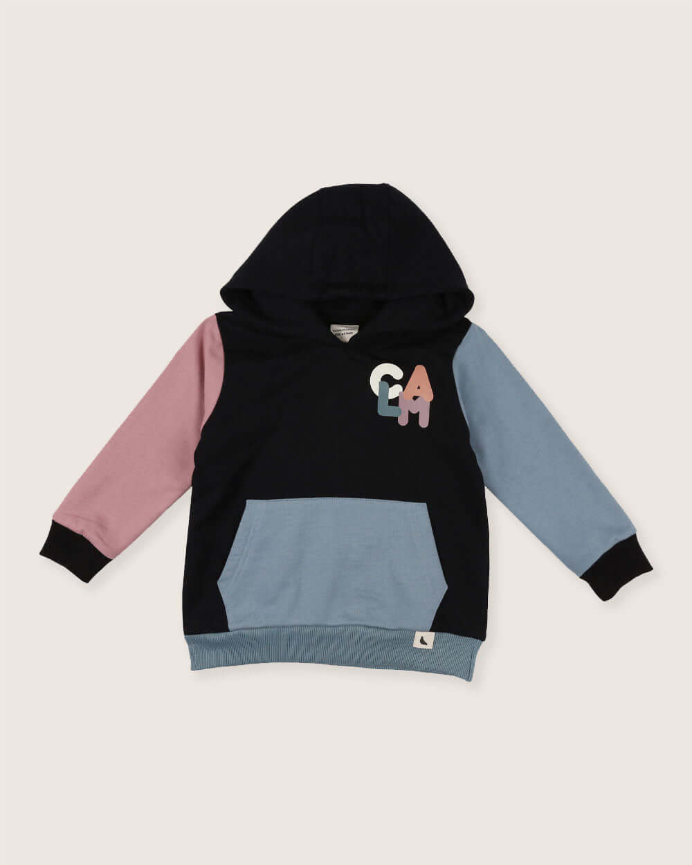 organic cotton Multicolour Calm Slogan Print Hoodie - image 2