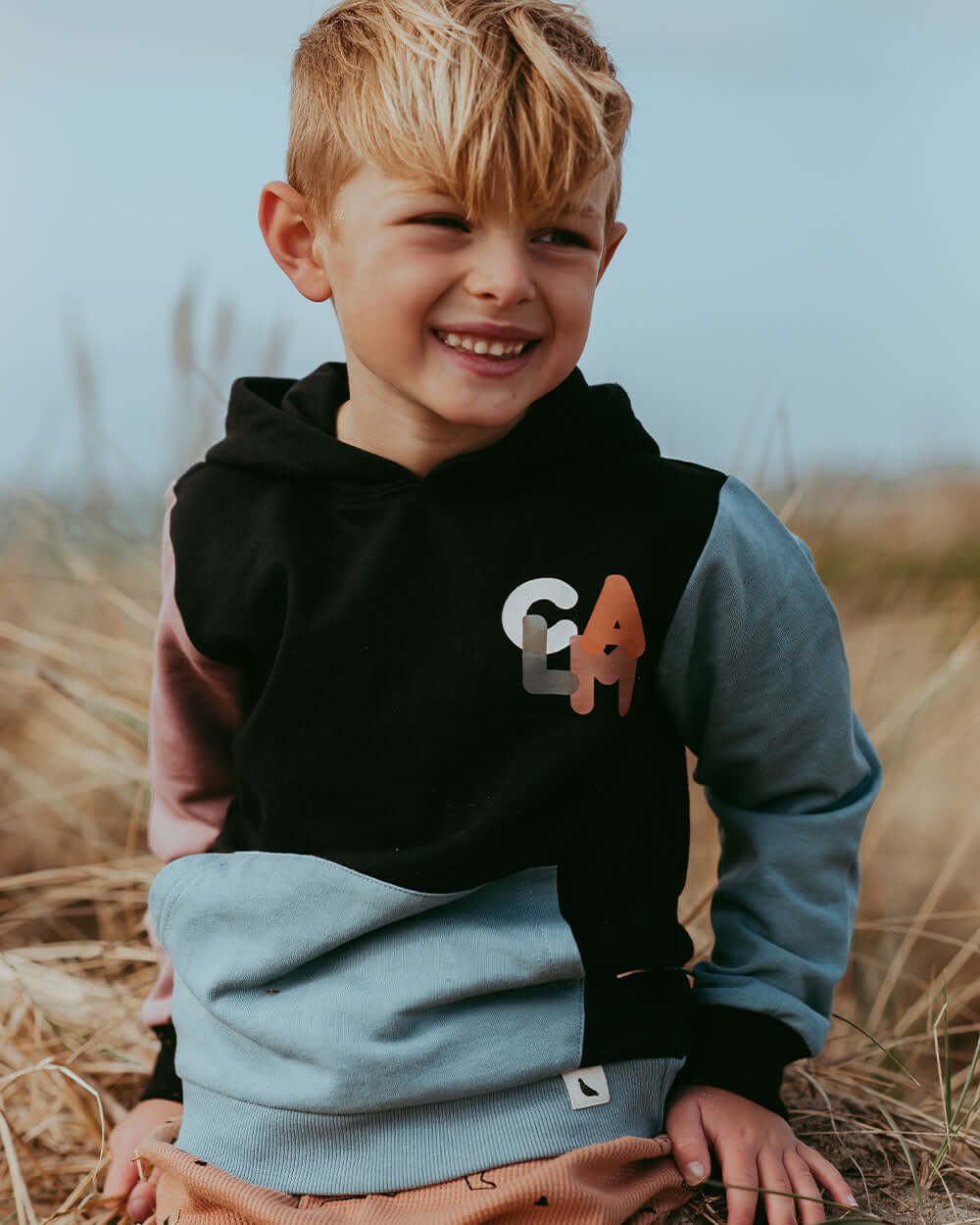 organic cotton Multicolour Calm Slogan Print Hoodie - image 1