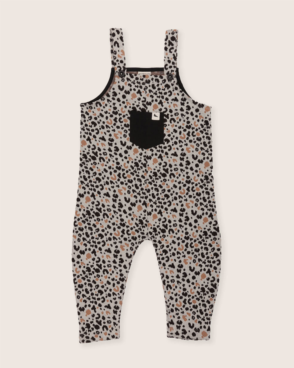 organic cotton Multicolour Leopard Animal Print Dungarees - image 1