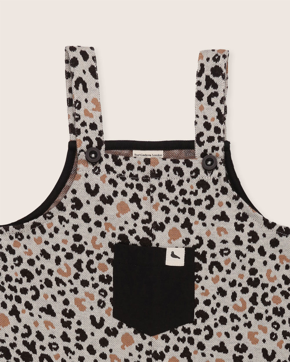 organic cotton Multicolour Leopard Animal Print Dungarees - image 4