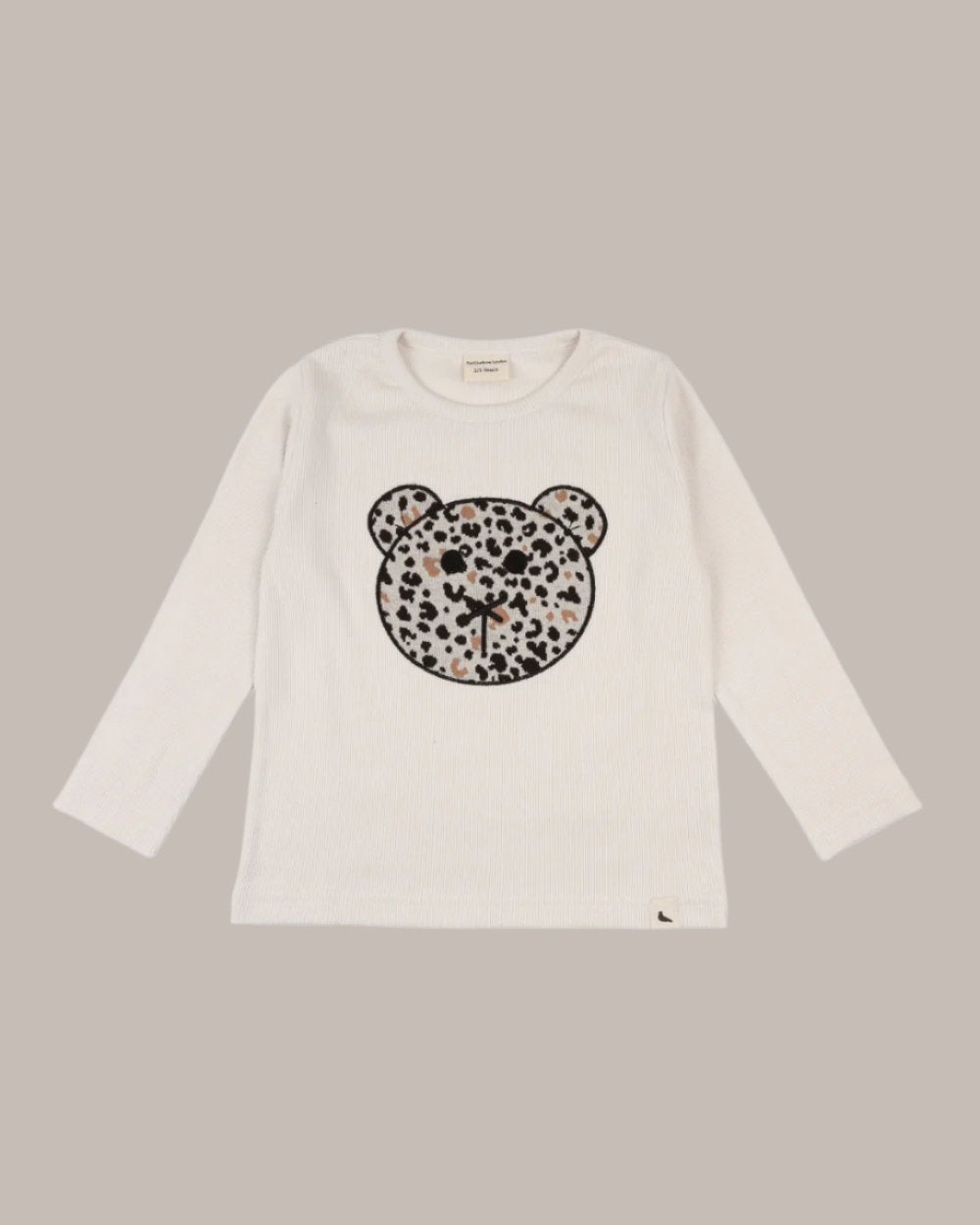 White Leopard Animal Applique Top - image 1