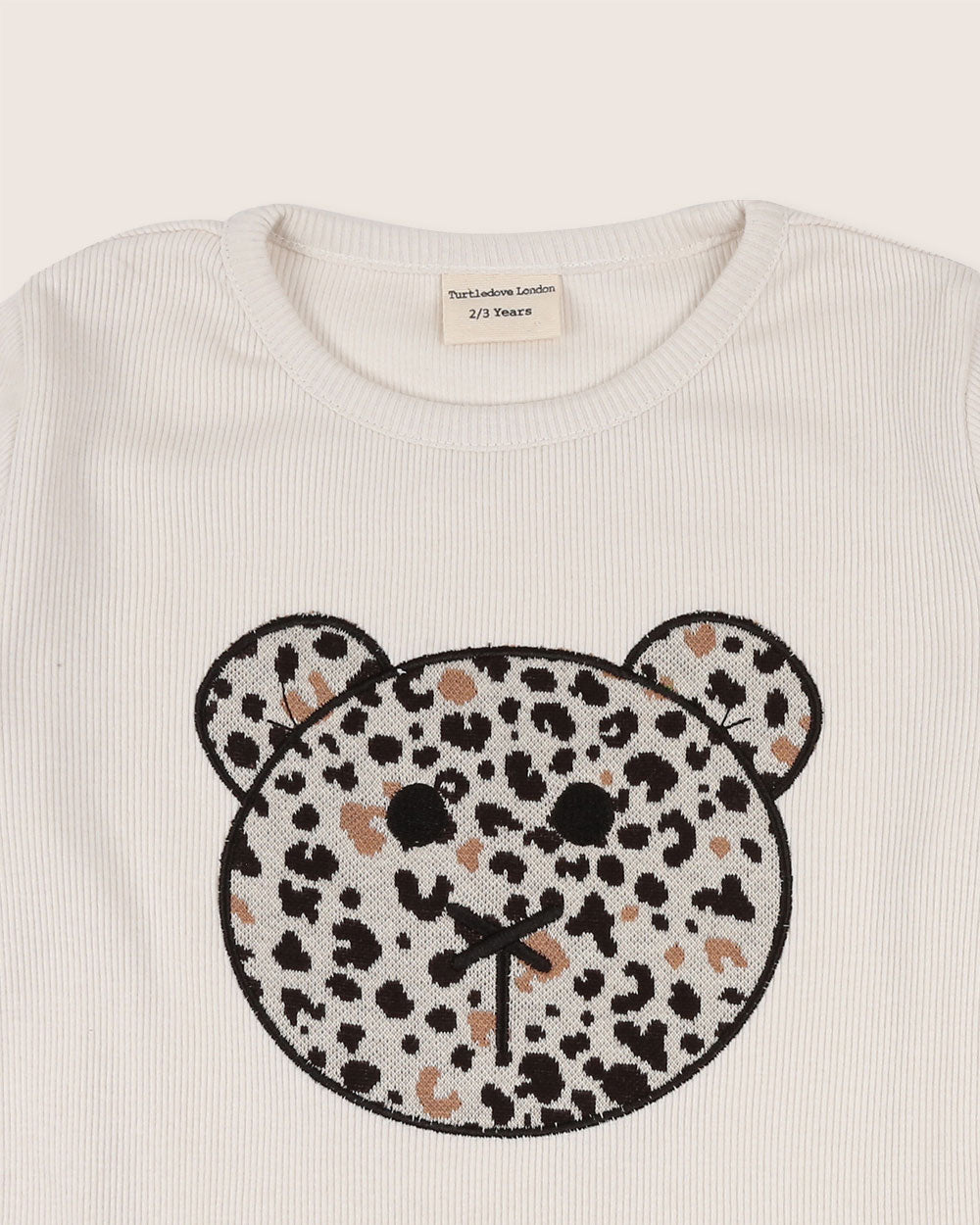 White Leopard Animal Applique Top - image 3