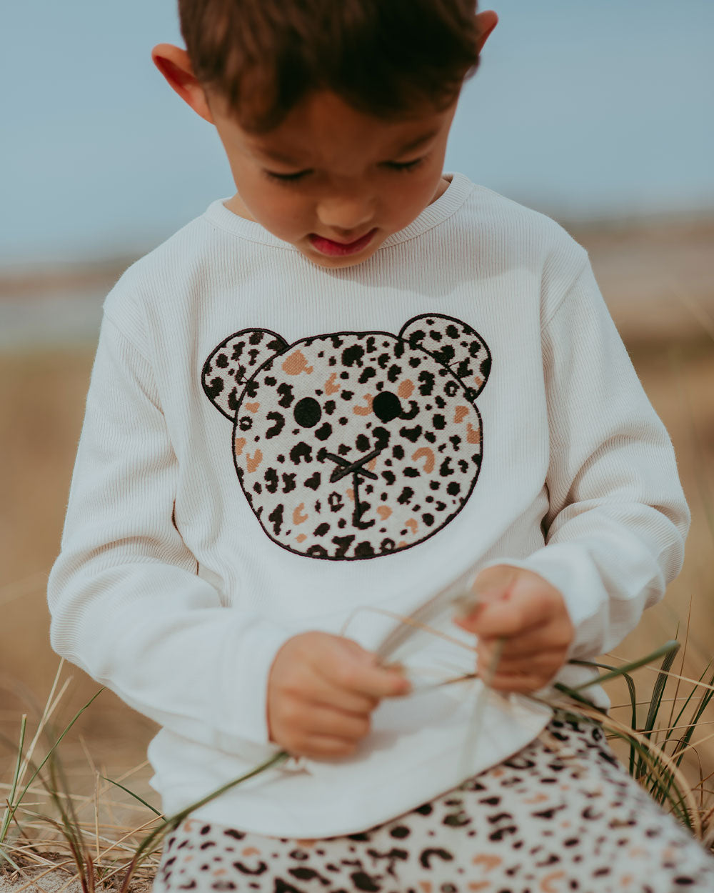 White Leopard Animal Applique Top - image 2