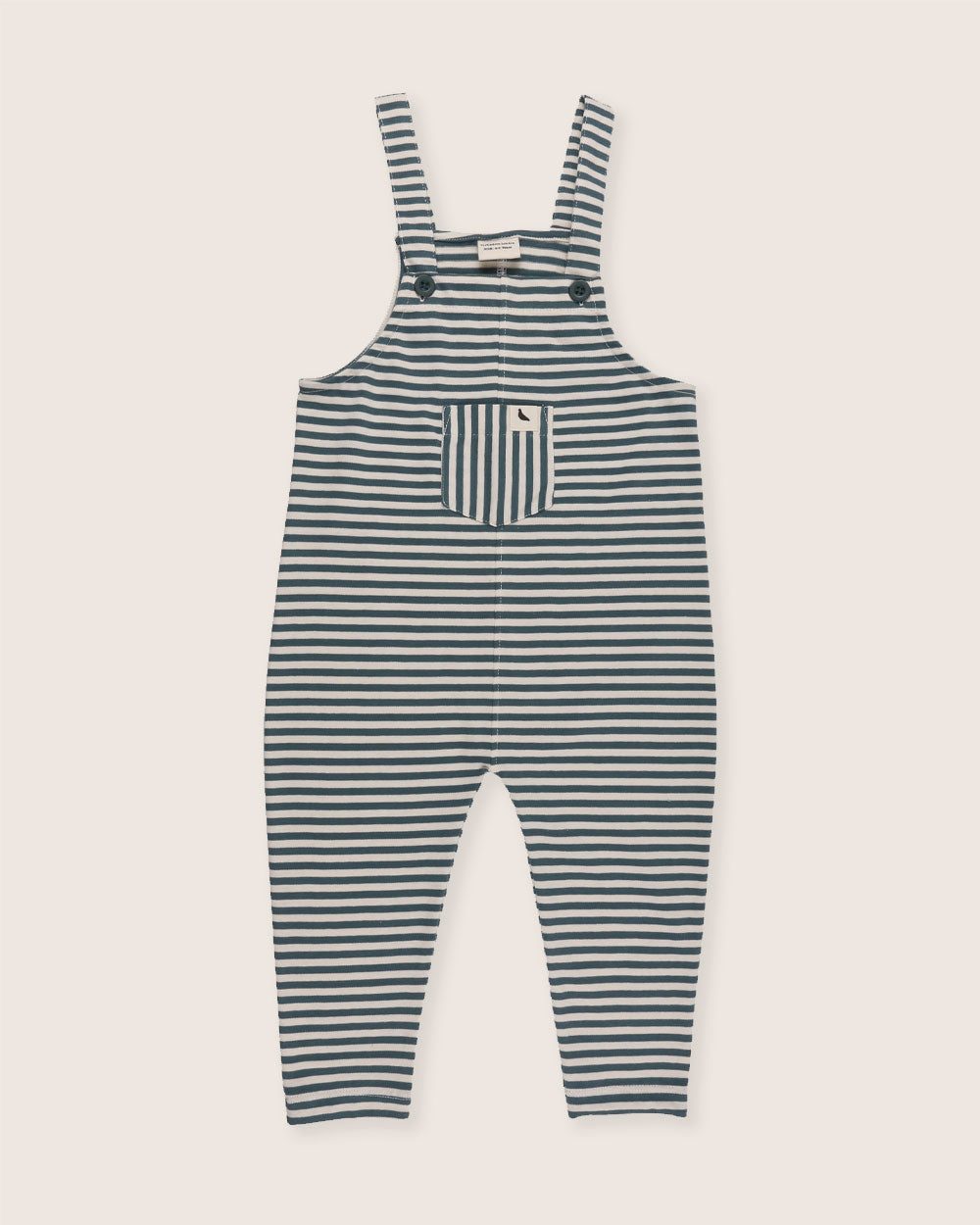 organic cotton Multicolour Sea Stripe Print Dungarees - image 2