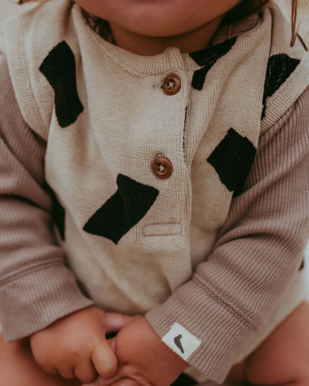 Organic cotton baby bubble romper