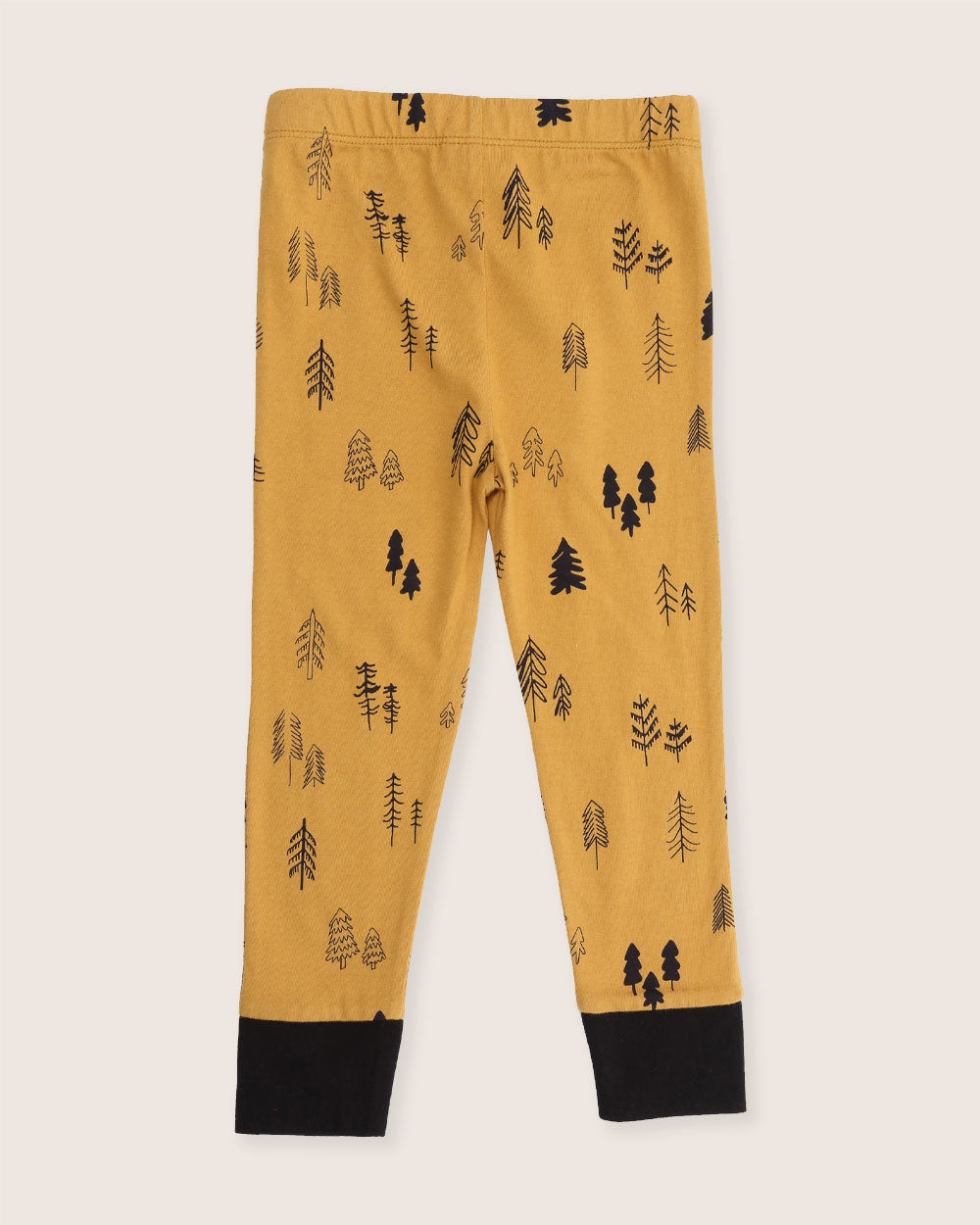 organic cotton Yellow Forest Print Leggings - image 5