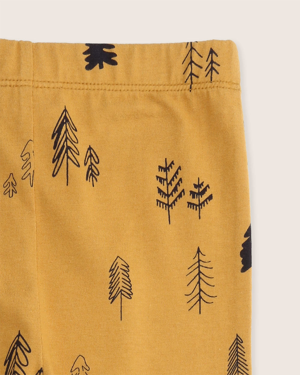 organic cotton Yellow Forest Print Leggings - image 3
