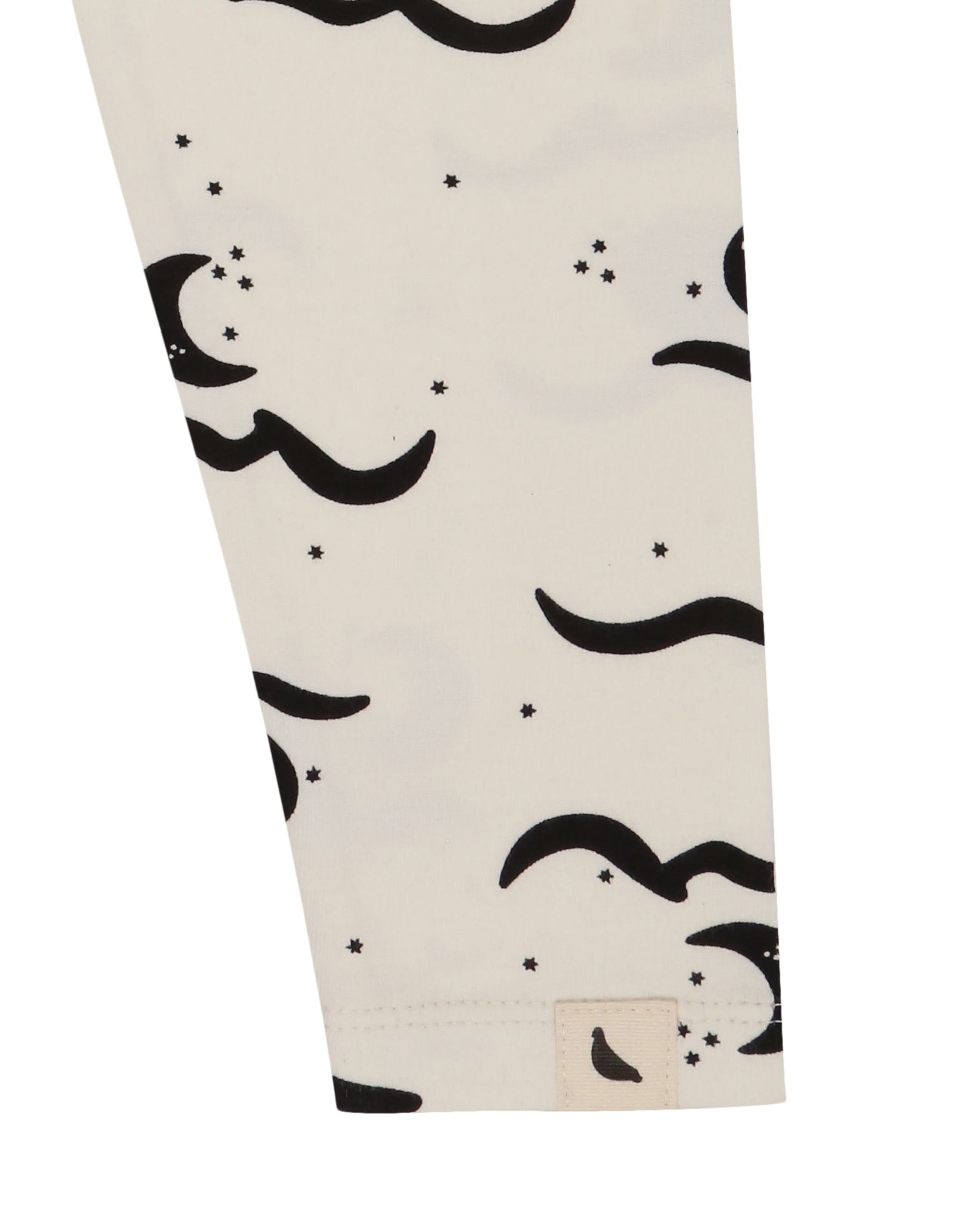 organic cotton Cream Moon Wave Print Leggings - image 3