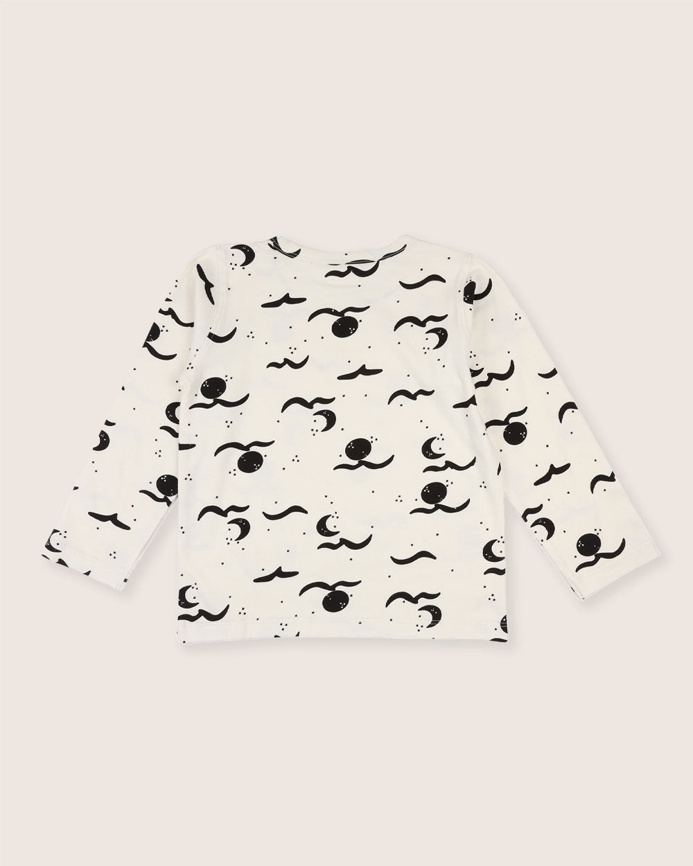 organic cotton Cream Moon Wave Print Top - image 6