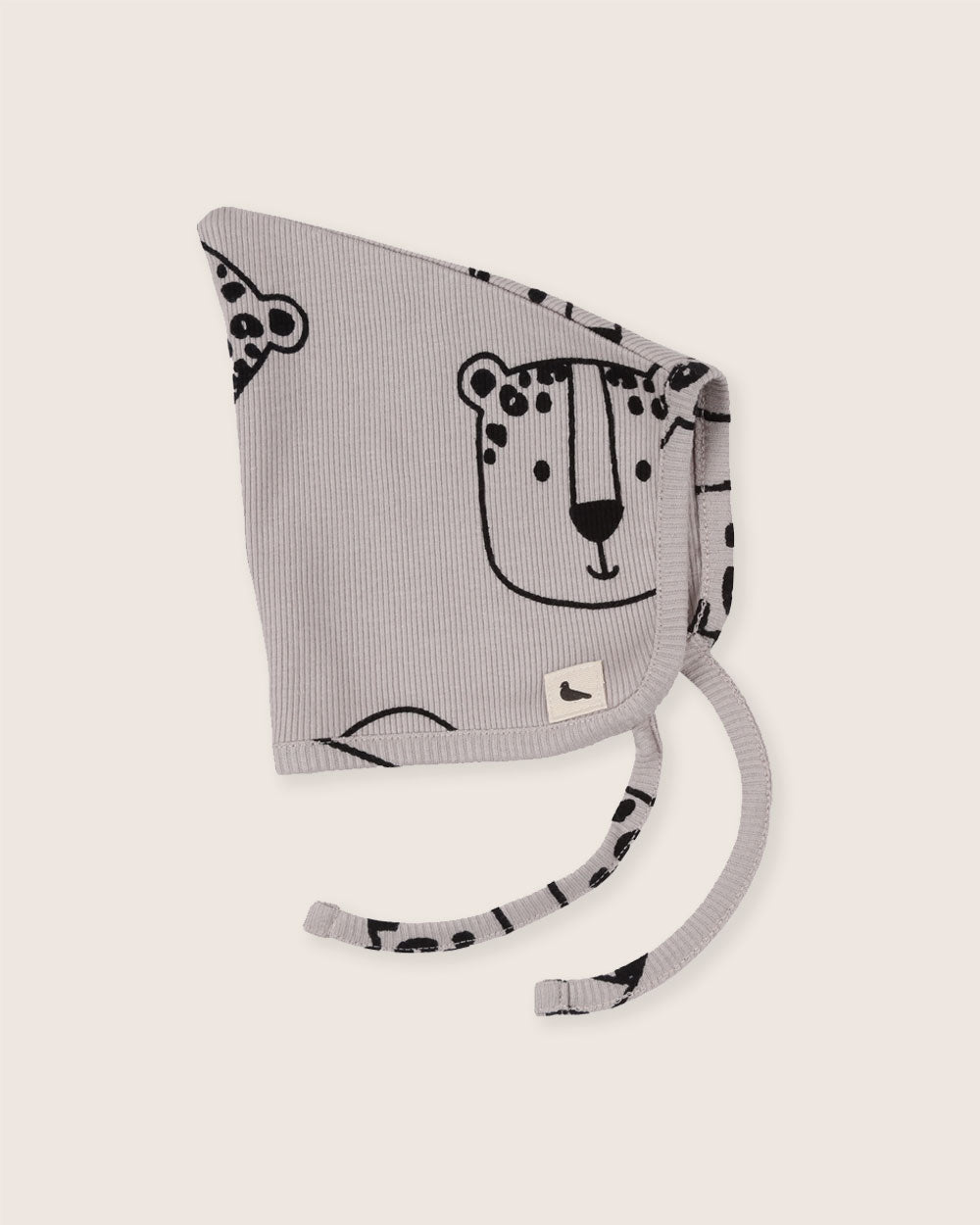 Grey Leopard Face Print Bonnet - image 2