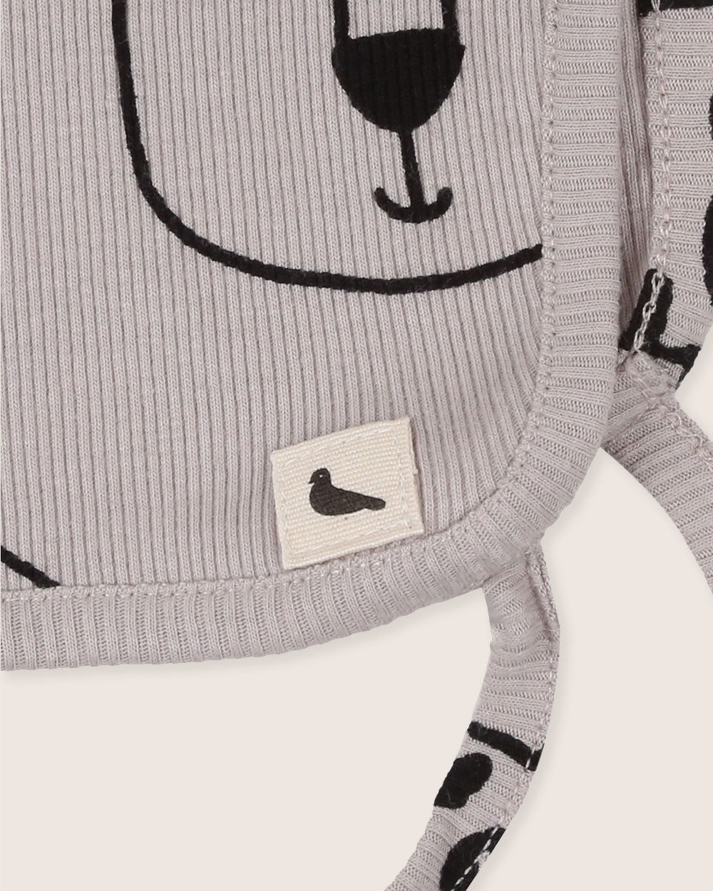 Grey Leopard Face Print Bonnet - image 3