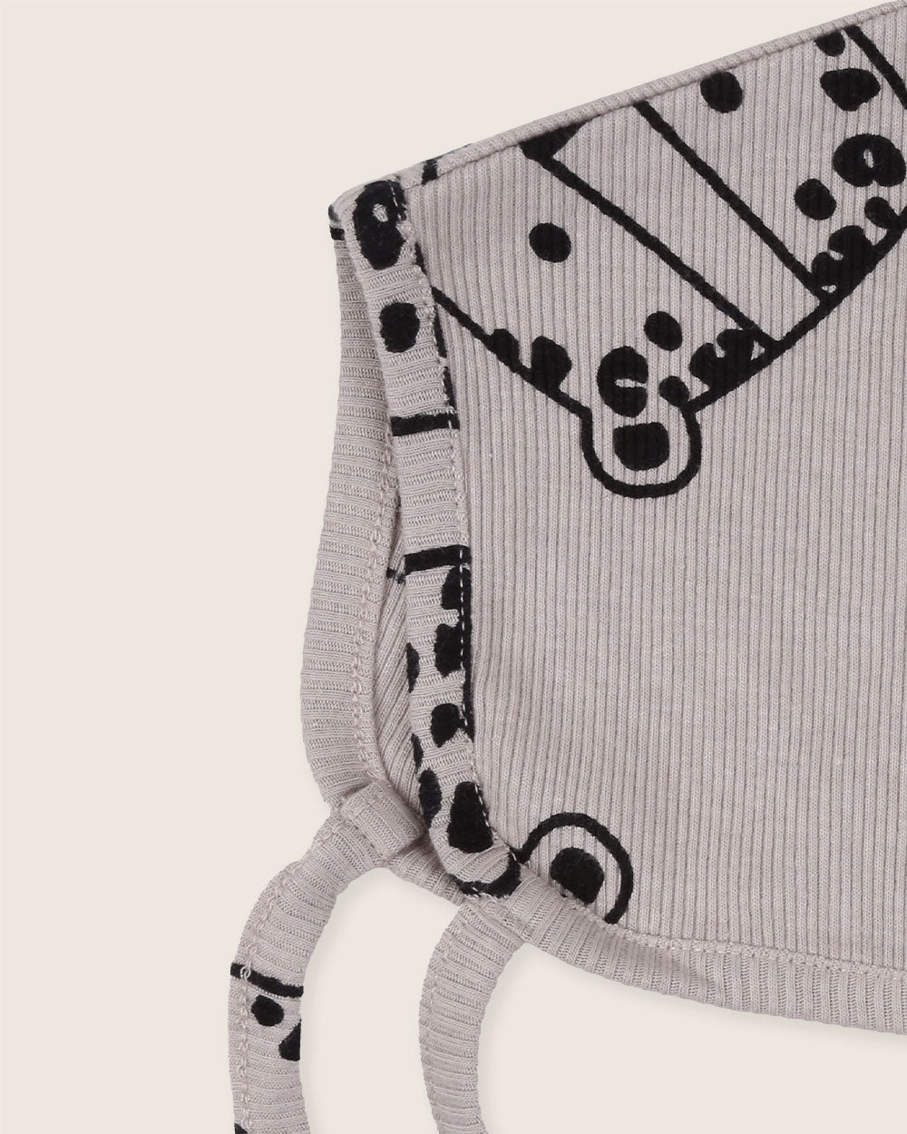 Grey Leopard Face Print Bonnet - image 4