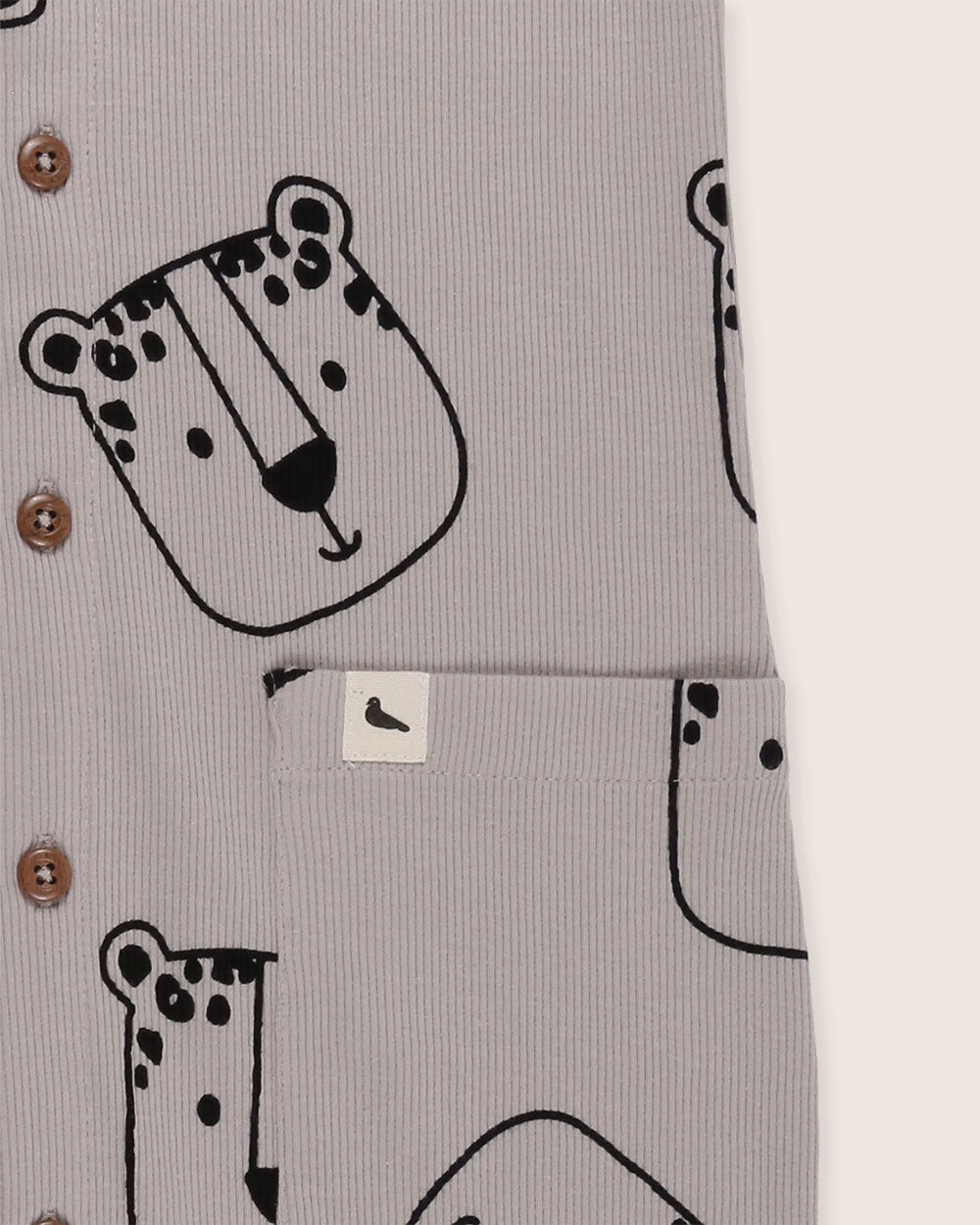 Grey Leopard Face Print Jumpsuit - image 4