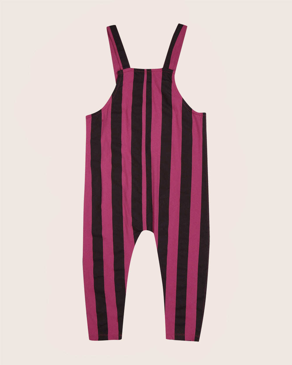 organic cotton Pink Bold Stripe Print Dungarees - image 5