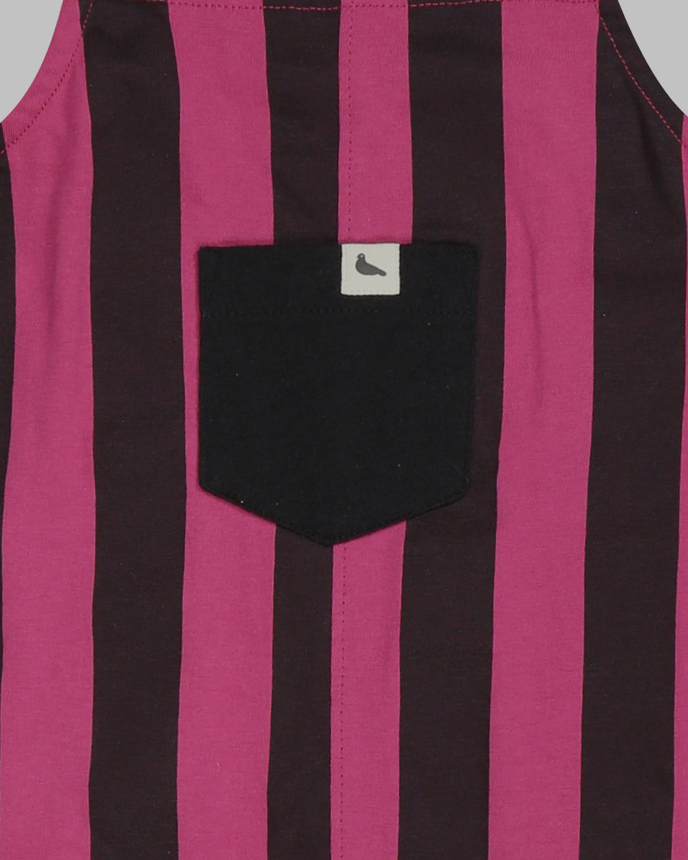 organic cotton Pink Bold Stripe Print Dungarees - image 4