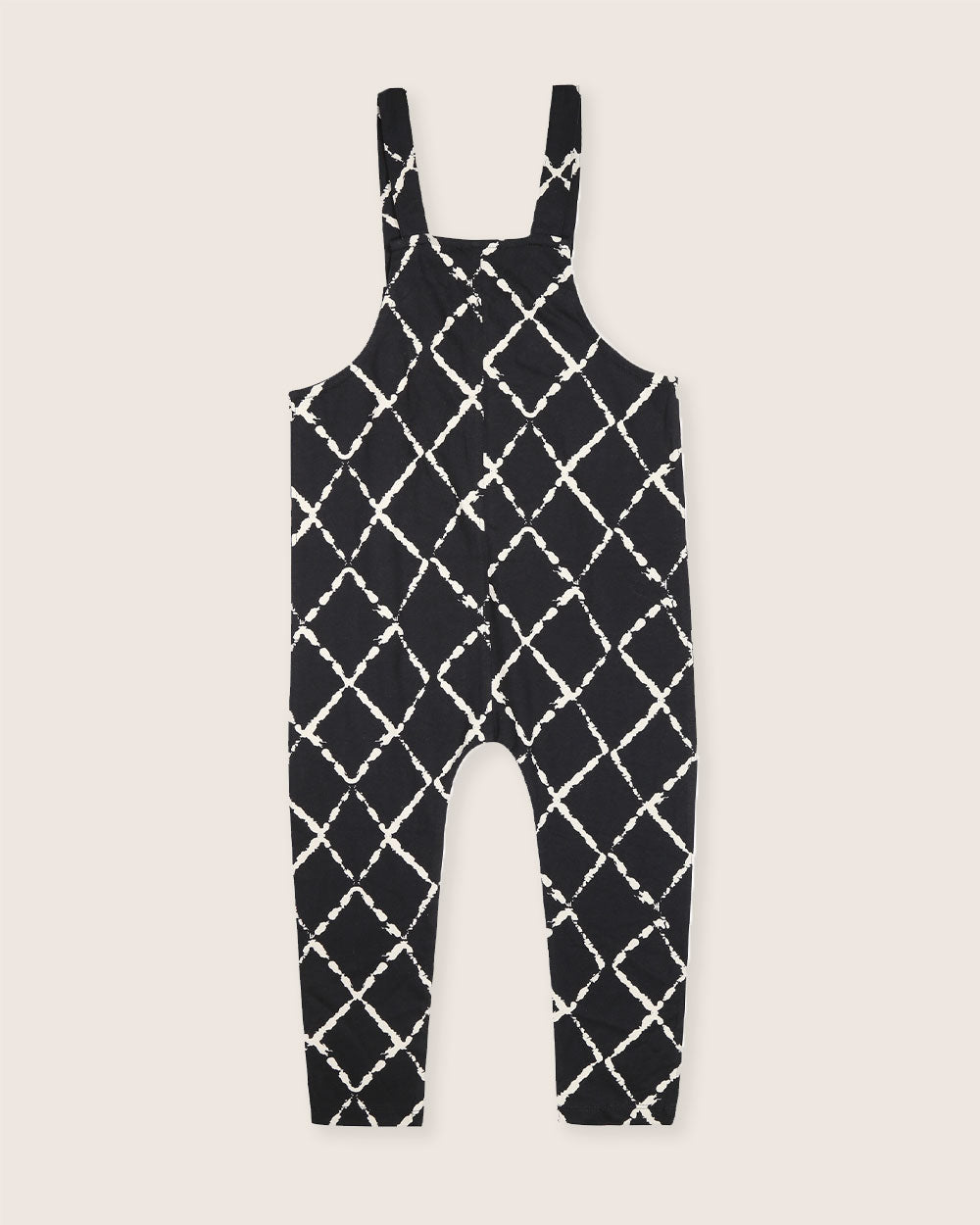 Black Harlequin Print Dungarees - image 5
