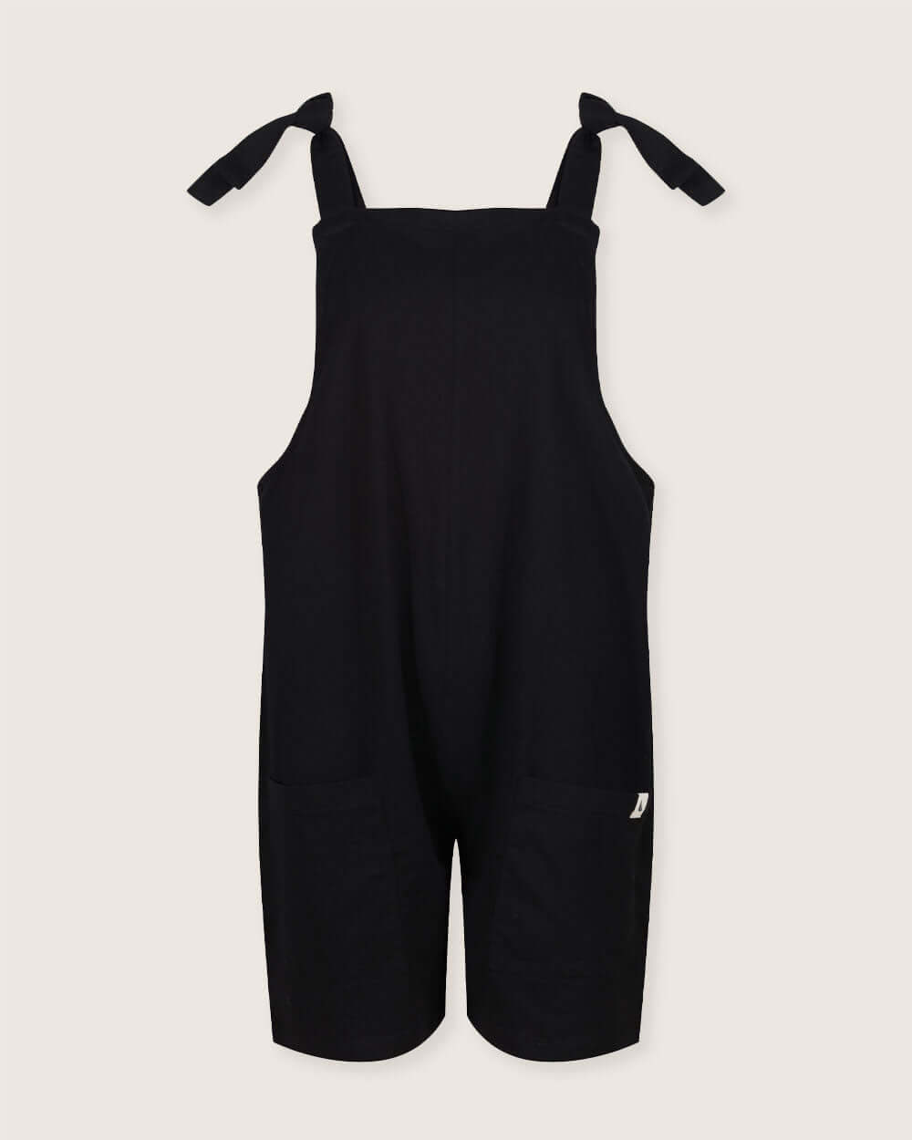 Black shortie ladies dungarees
