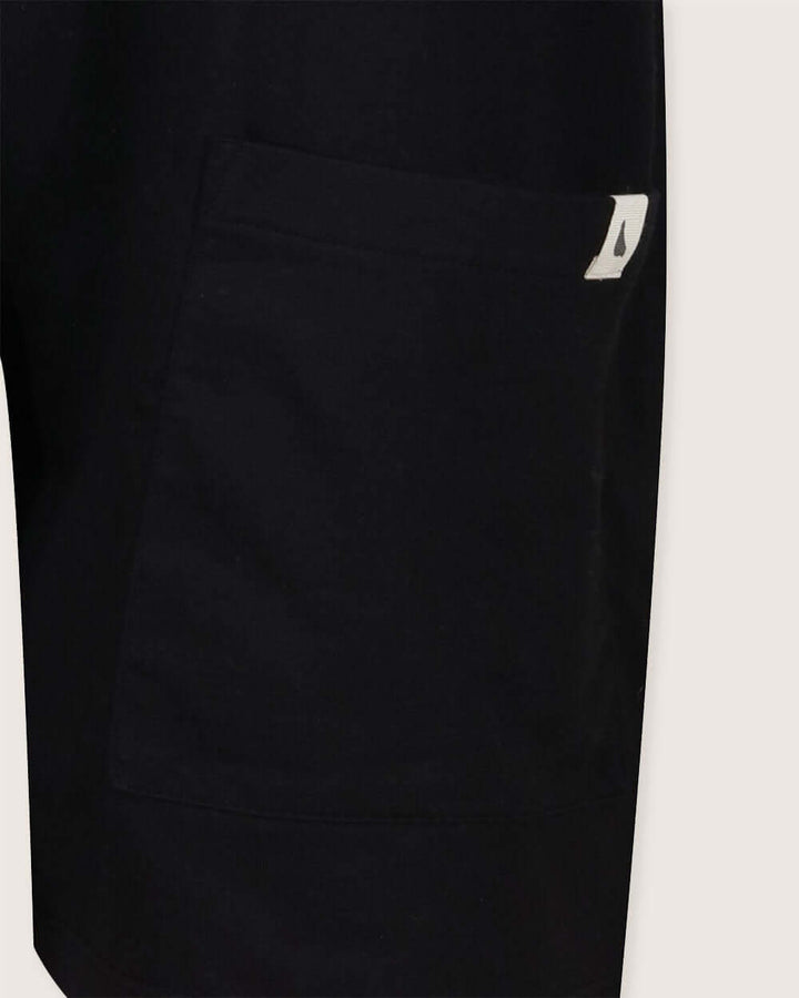 Black ladies pocket dungarees for Summer
