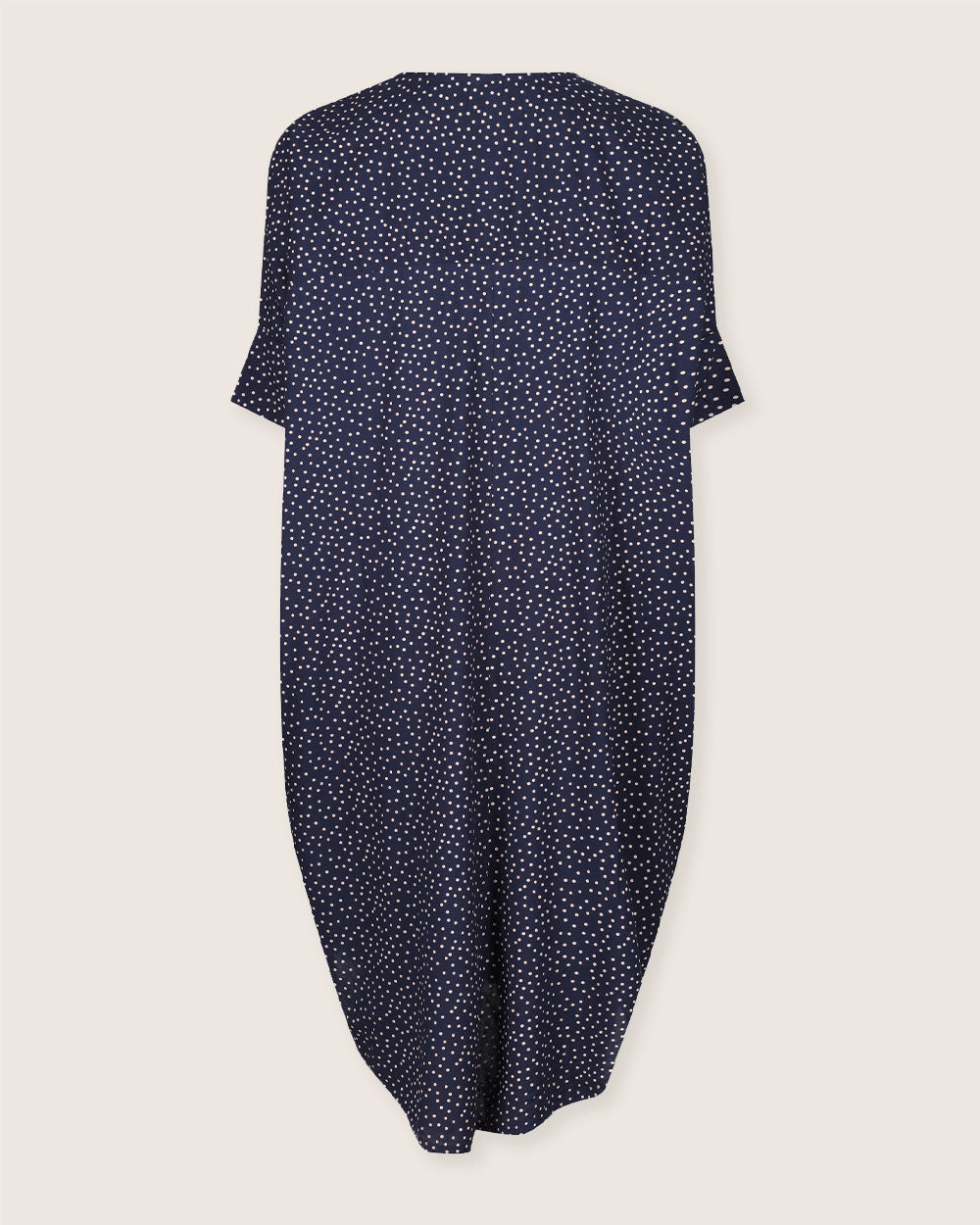 organic cotton Nina Navy Dotty Print Midi Dress - image 7