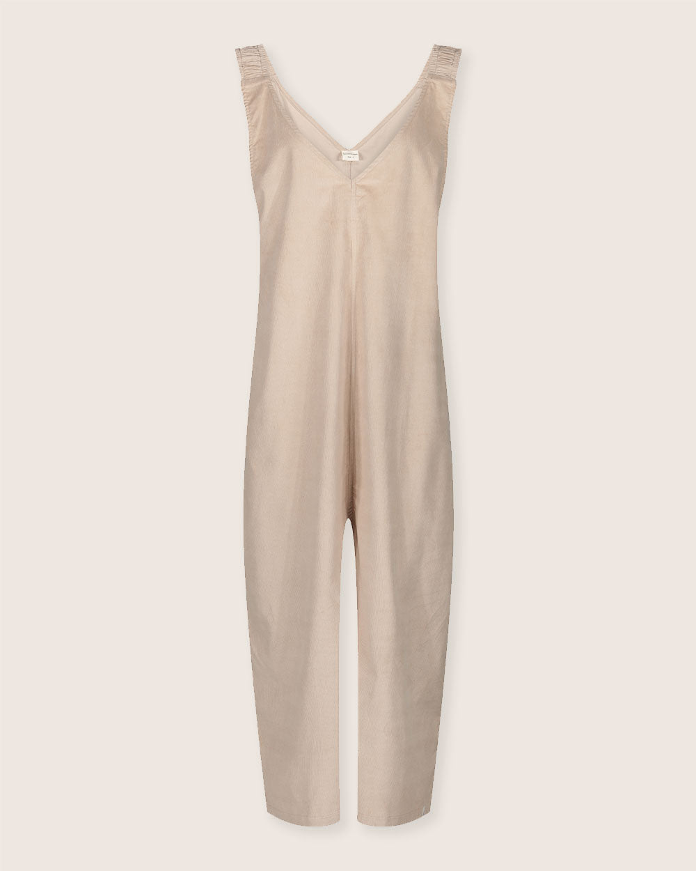 Grace Beige Wide Leg Jumpsuit- image 3