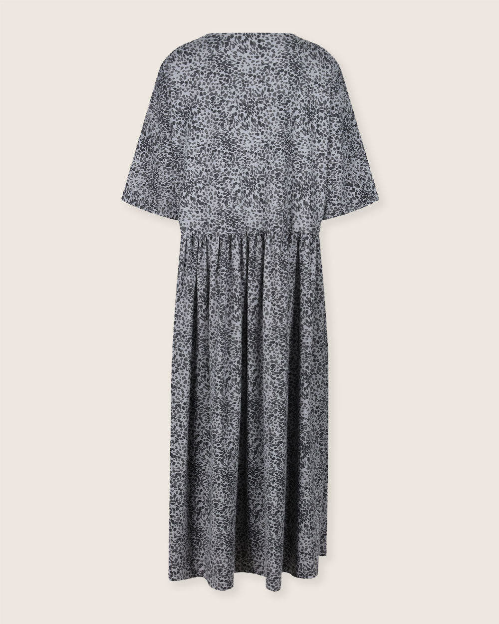 organic cotton Matilda Grey Small Animal Print Midi Dress - image 6