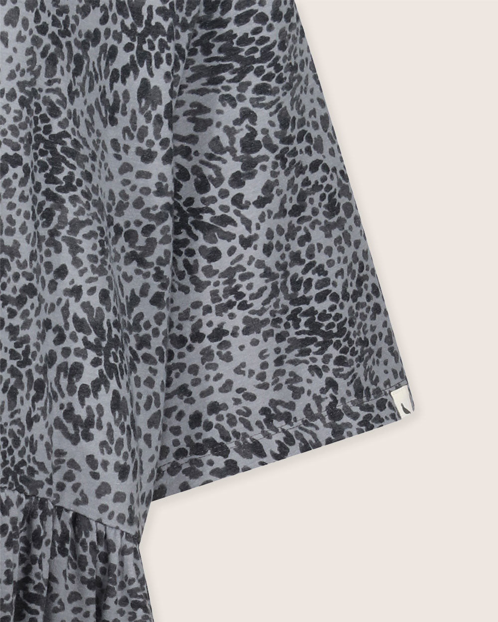 organic cotton Matilda Grey Small Animal Print Midi Dress - image 5