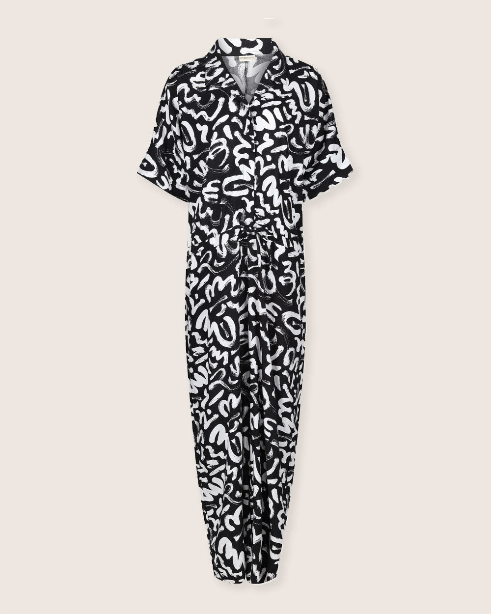 eco viscose  Iris Multicolour Scribble Print Jumpsuit - image 2